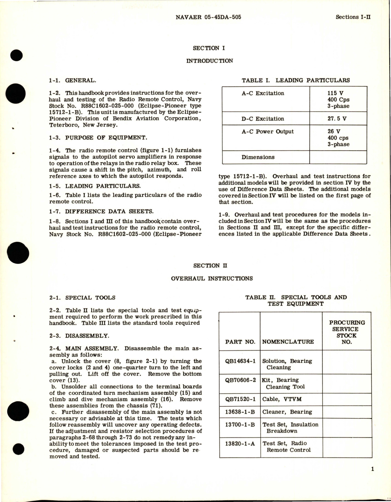 Sample page 5 from AirCorps Library document: Overhaul Instructions for Radio Remote Control - Part 15712-1-B 