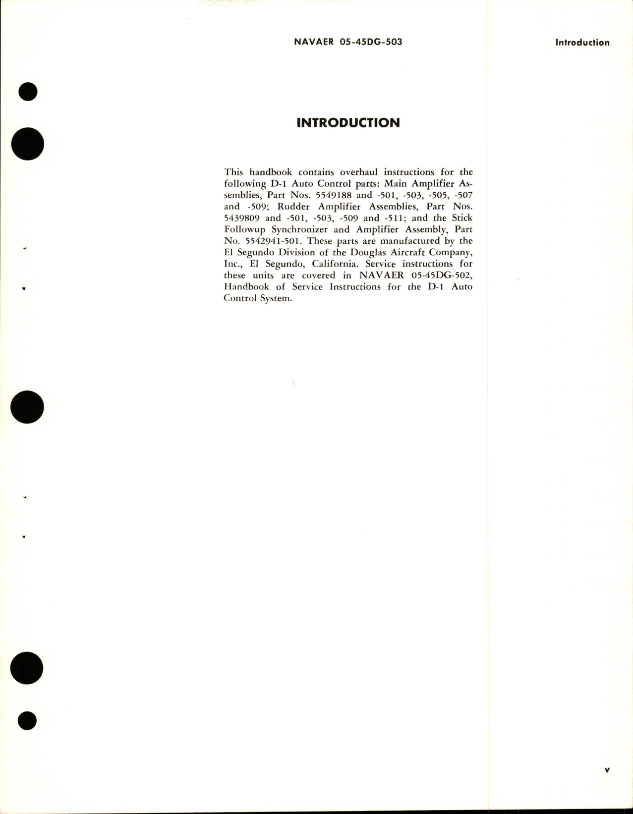 Sample page 7 from AirCorps Library document: Overhaul Instructions for D-1 Autocontrol Main Amplifier Assembly, Rudder Amplifier Assembly, and Stick Follow up Synchronizer