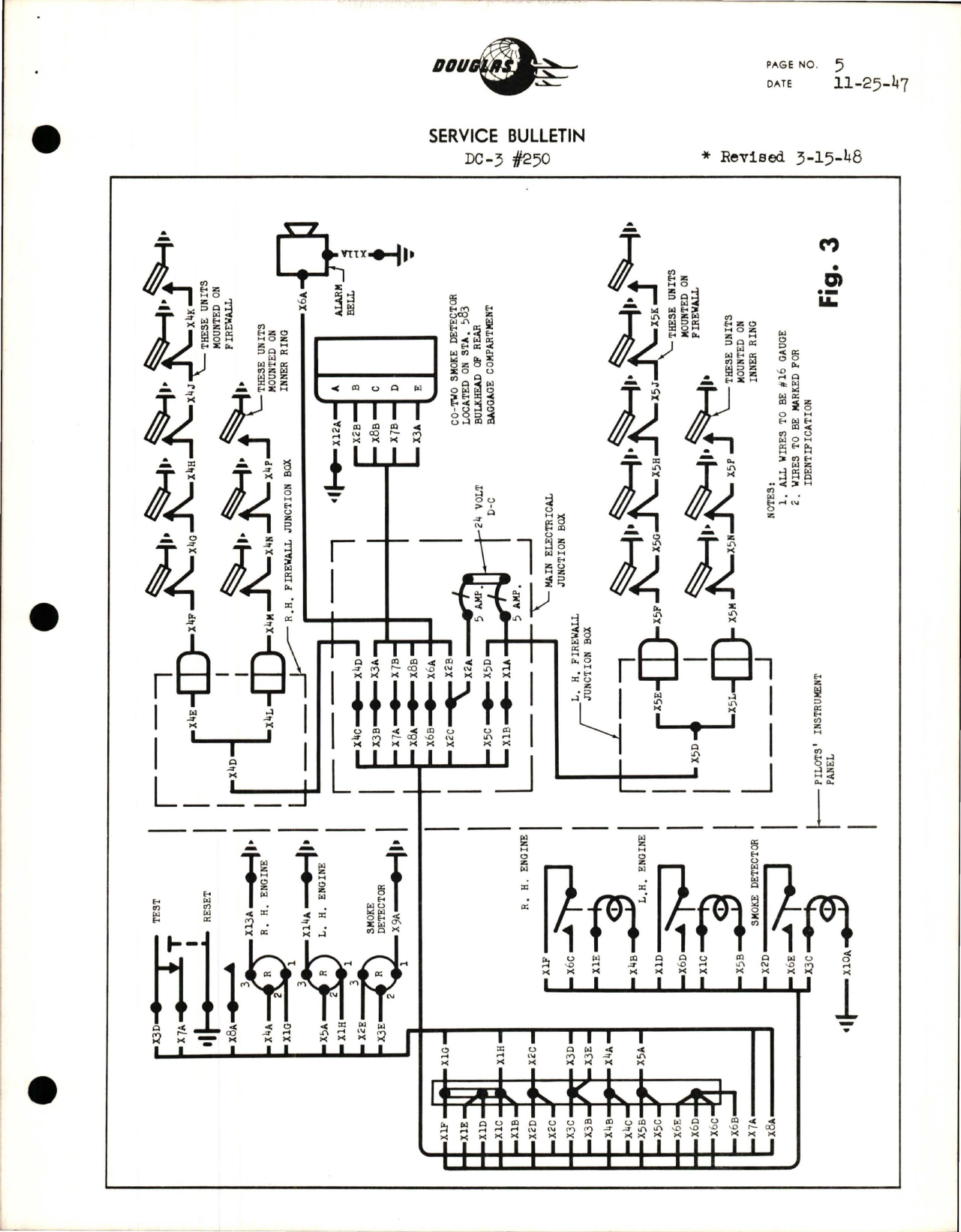 Sample page 5 from AirCorps Library document: Installation of Fire Detectors in Engine Accessory Sections & Smoke Detector in Rear Baggage Compartment