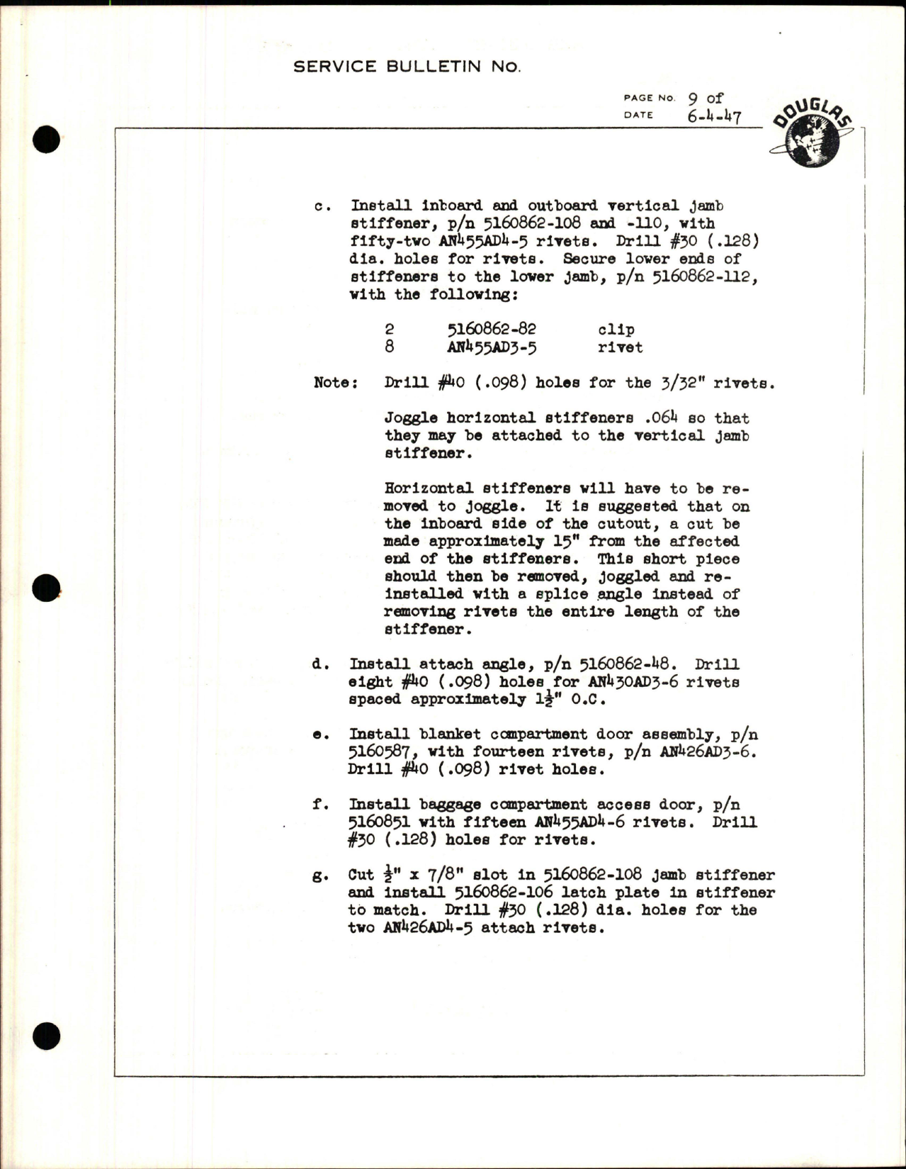 Sample page 9 from AirCorps Library document: Rear Baggage Compartment Access Door Vent