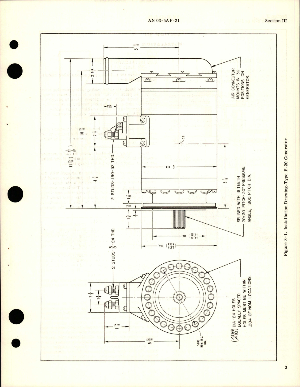 Sample page 7 from AirCorps Library document: Operation, Service and Overhaul Instructions with Parts Catalog for DC Generator Type F-20 
