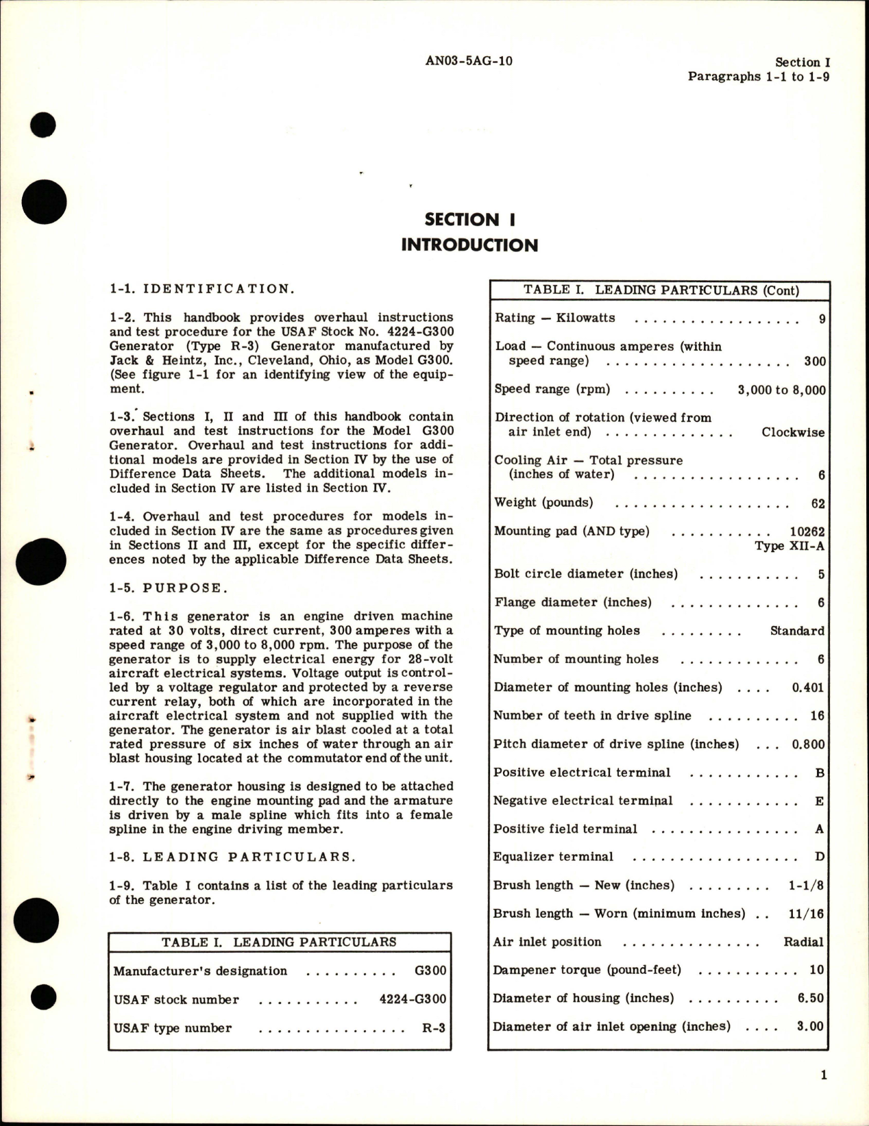 Sample page 5 from AirCorps Library document: Overhaul Instructions for Generator 