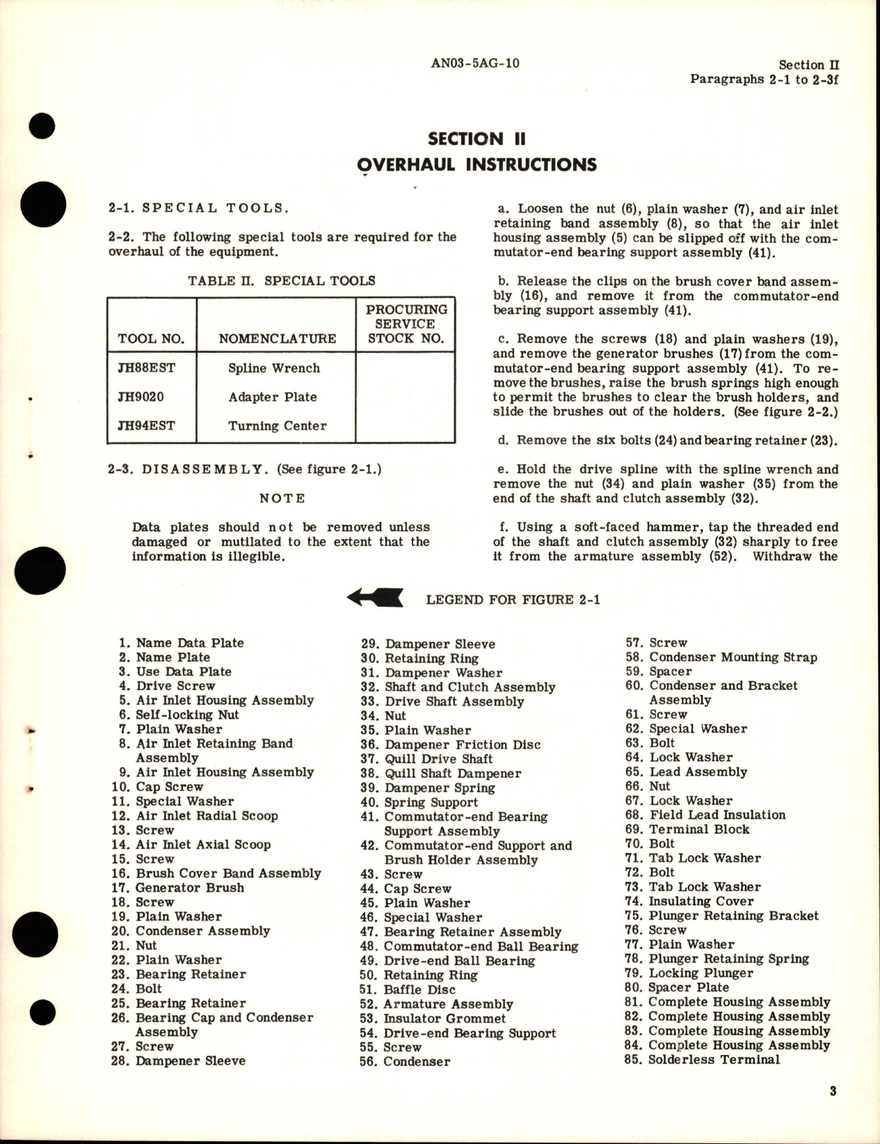 Sample page 7 from AirCorps Library document: Overhaul Instructions for Generator 