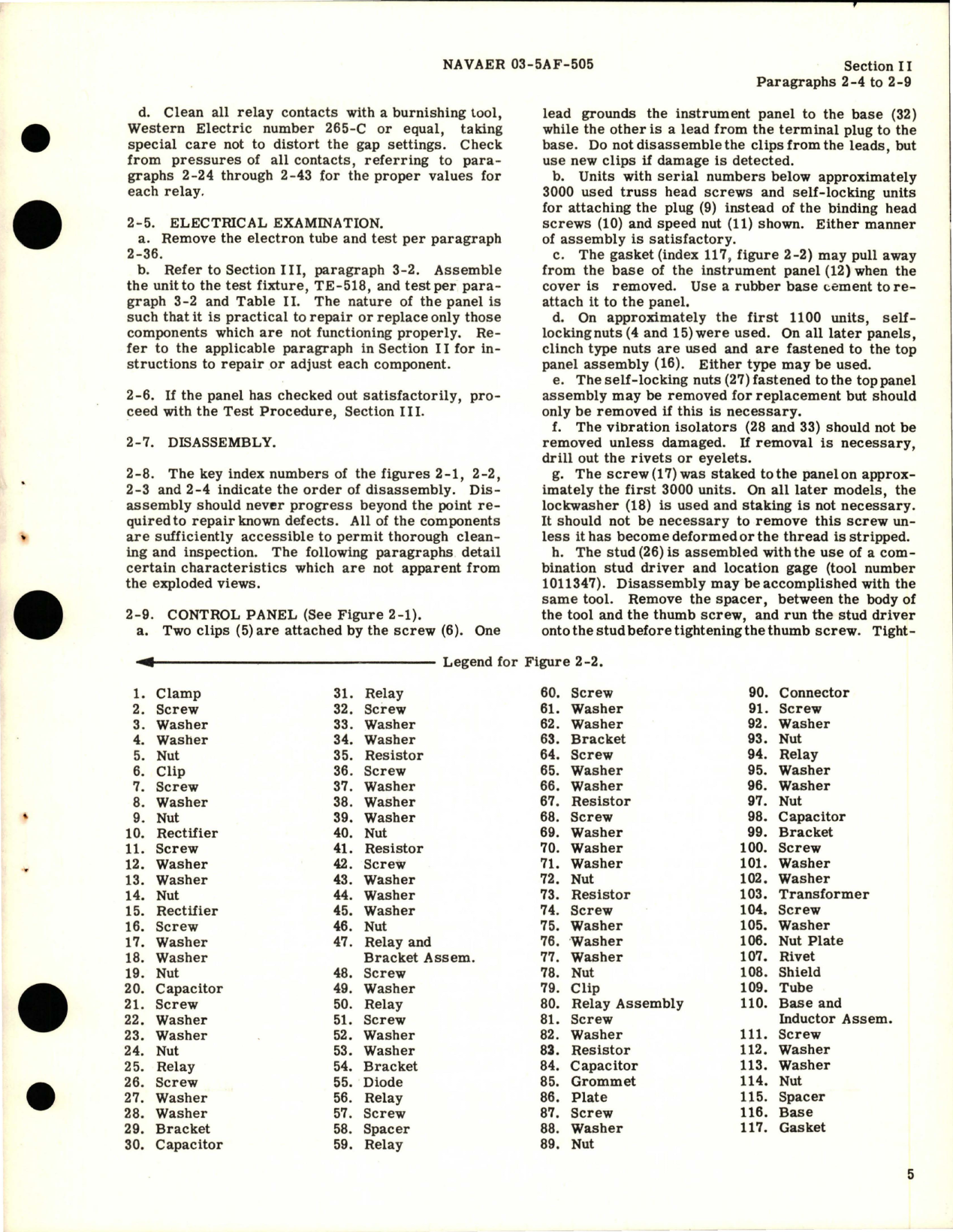 Sample page 7 from AirCorps Library document: Overhaul Instructions for AC Control Panel - Model A28A8799-3