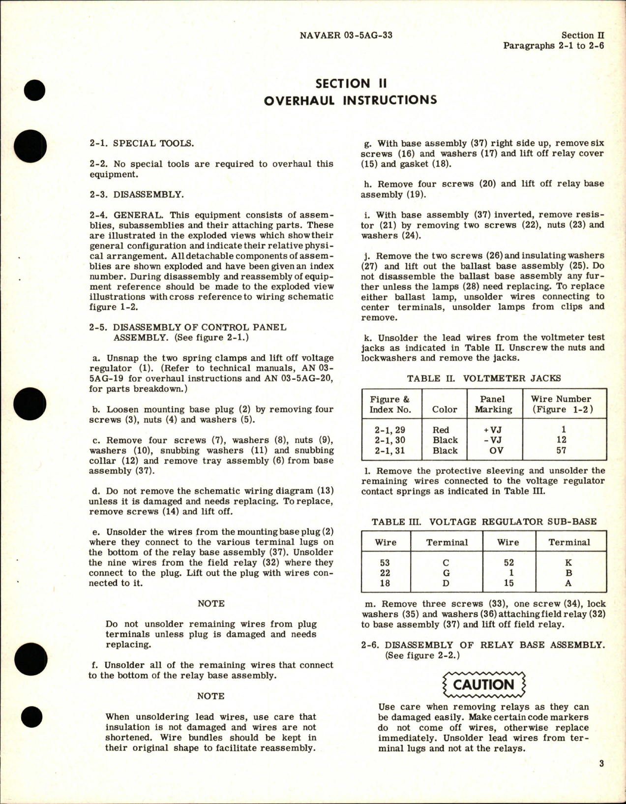 Sample page 7 from AirCorps Library document: Overhaul Instructions for Control Panel - Model GC34-1