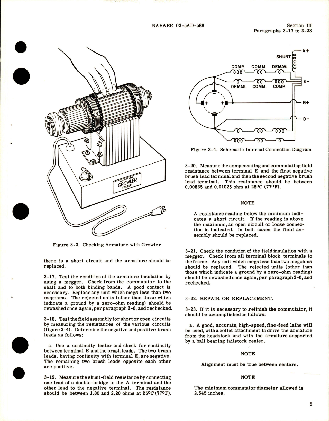 Sample page 9 from AirCorps Library document: Service and Overhaul Instructions for DC Generator 