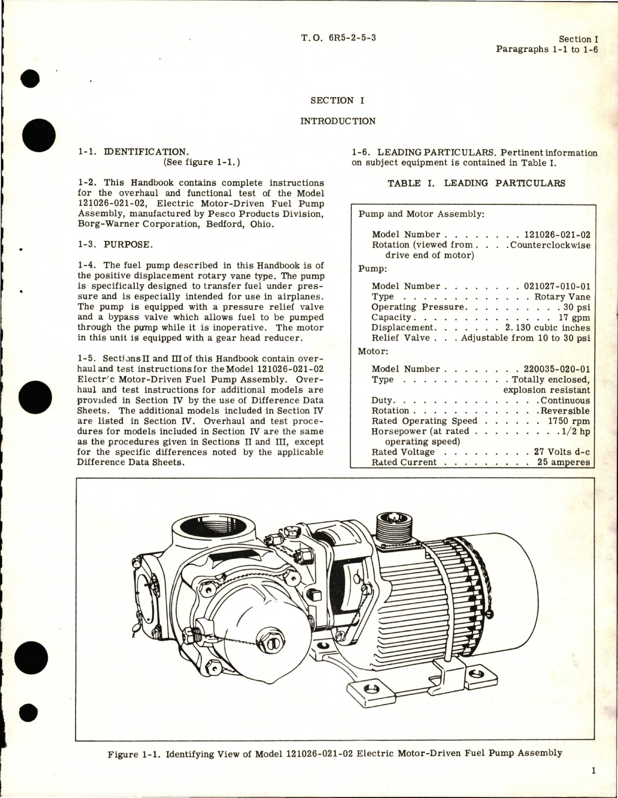 Sample page 5 from AirCorps Library document: Overhaul for Electric Motor Driven Fuel Pumps