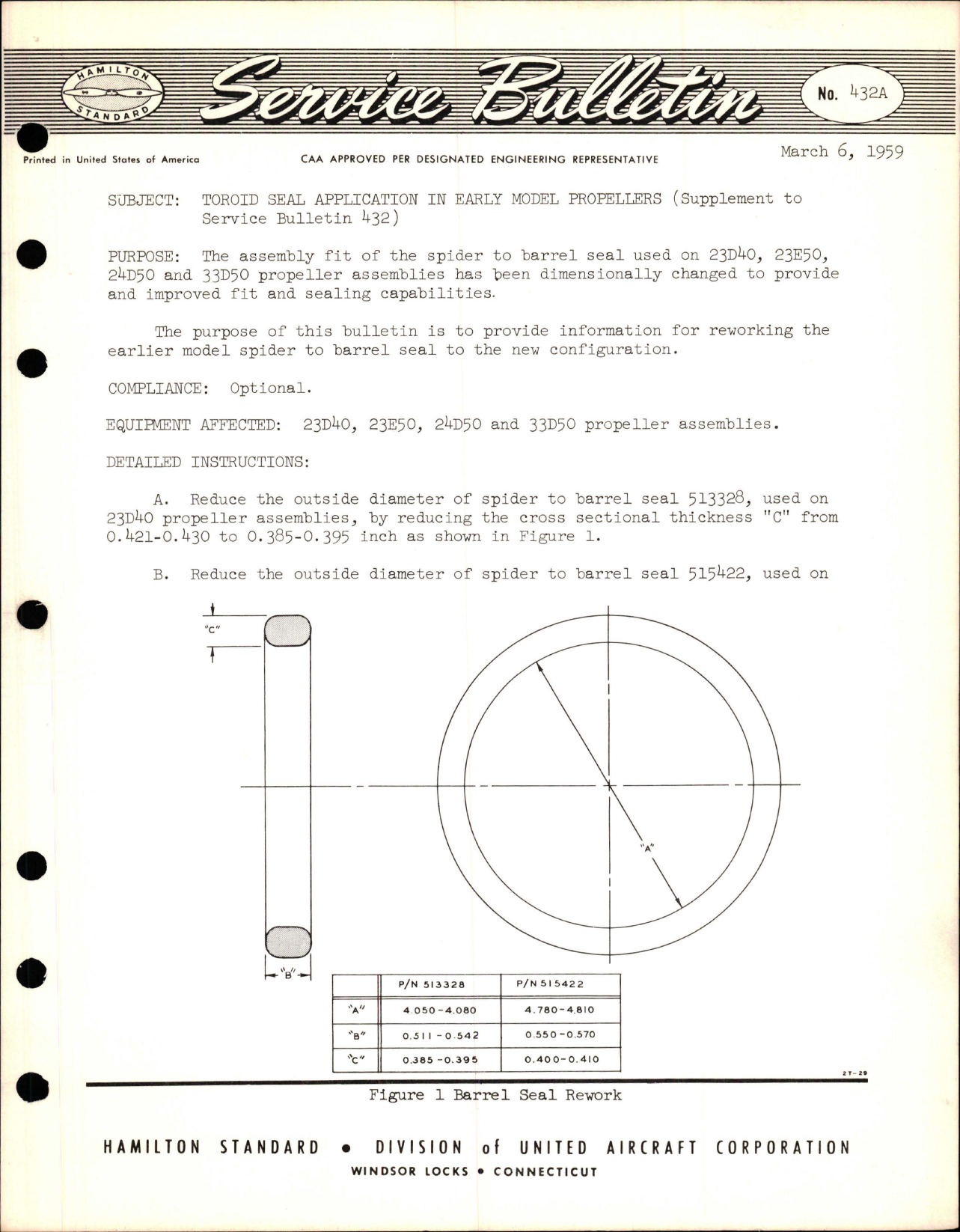 Sample page 1 from AirCorps Library document: Toroid Seal Application in Early Model Propellers