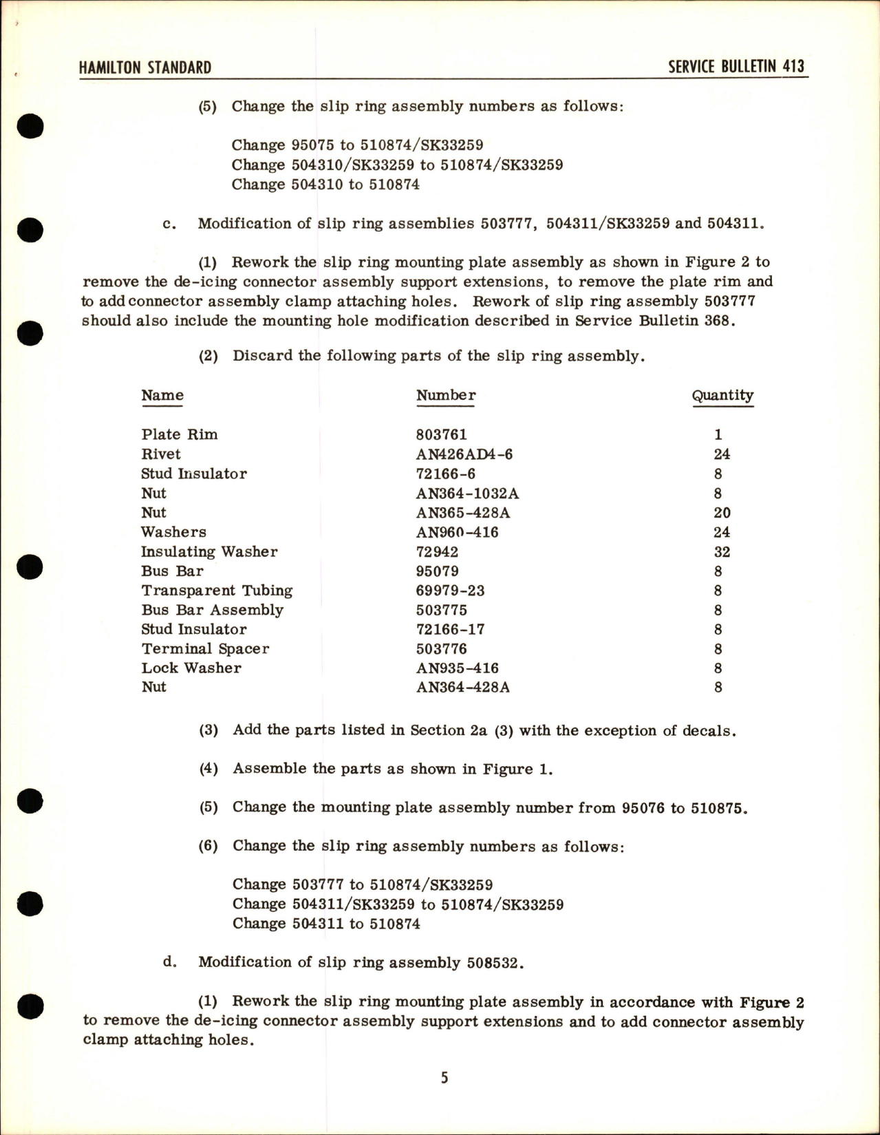 Sample page 5 from AirCorps Library document: Spinner and De-Icing Assembly Modifications on 34E60 Propellers