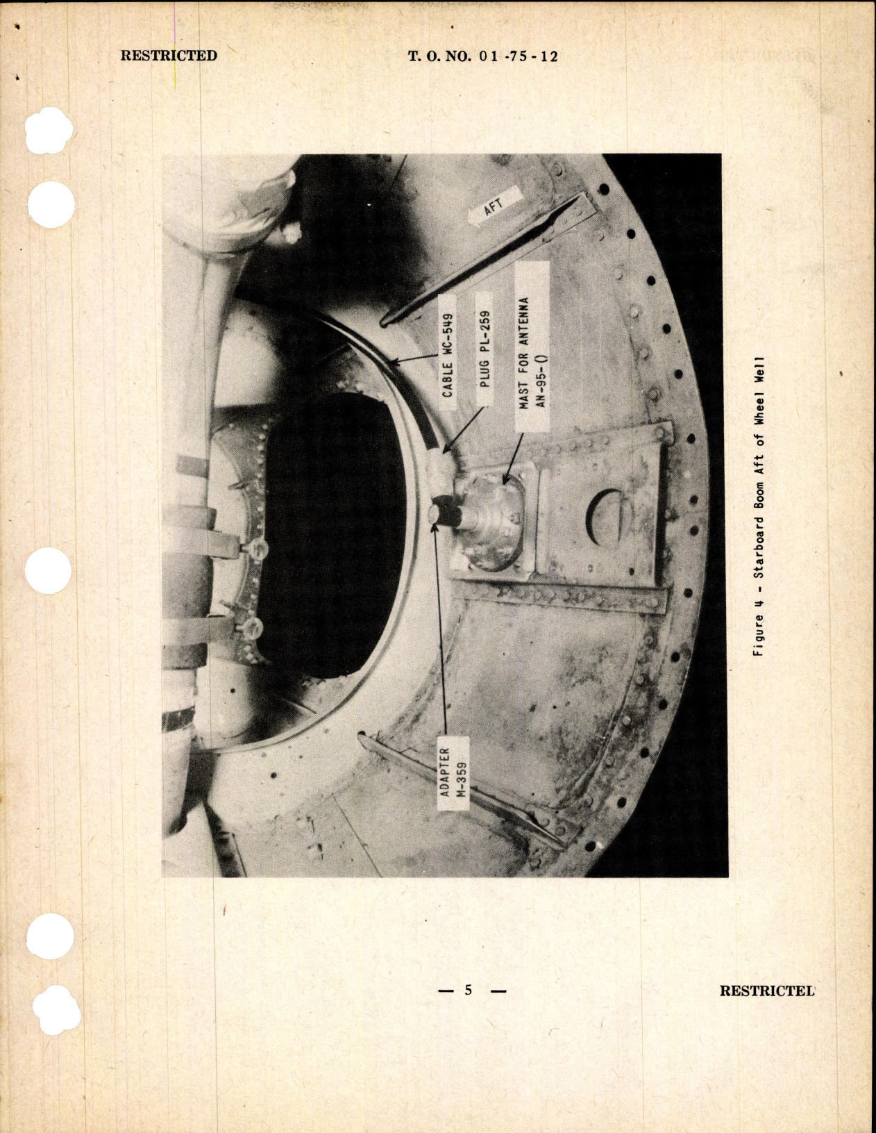 Sample page 5 from AirCorps Library document: Modification of SCR-535-A Group A Parts Installation to Permit Use of  Radio Set SCR-595-A or -695-A for P-38 Series