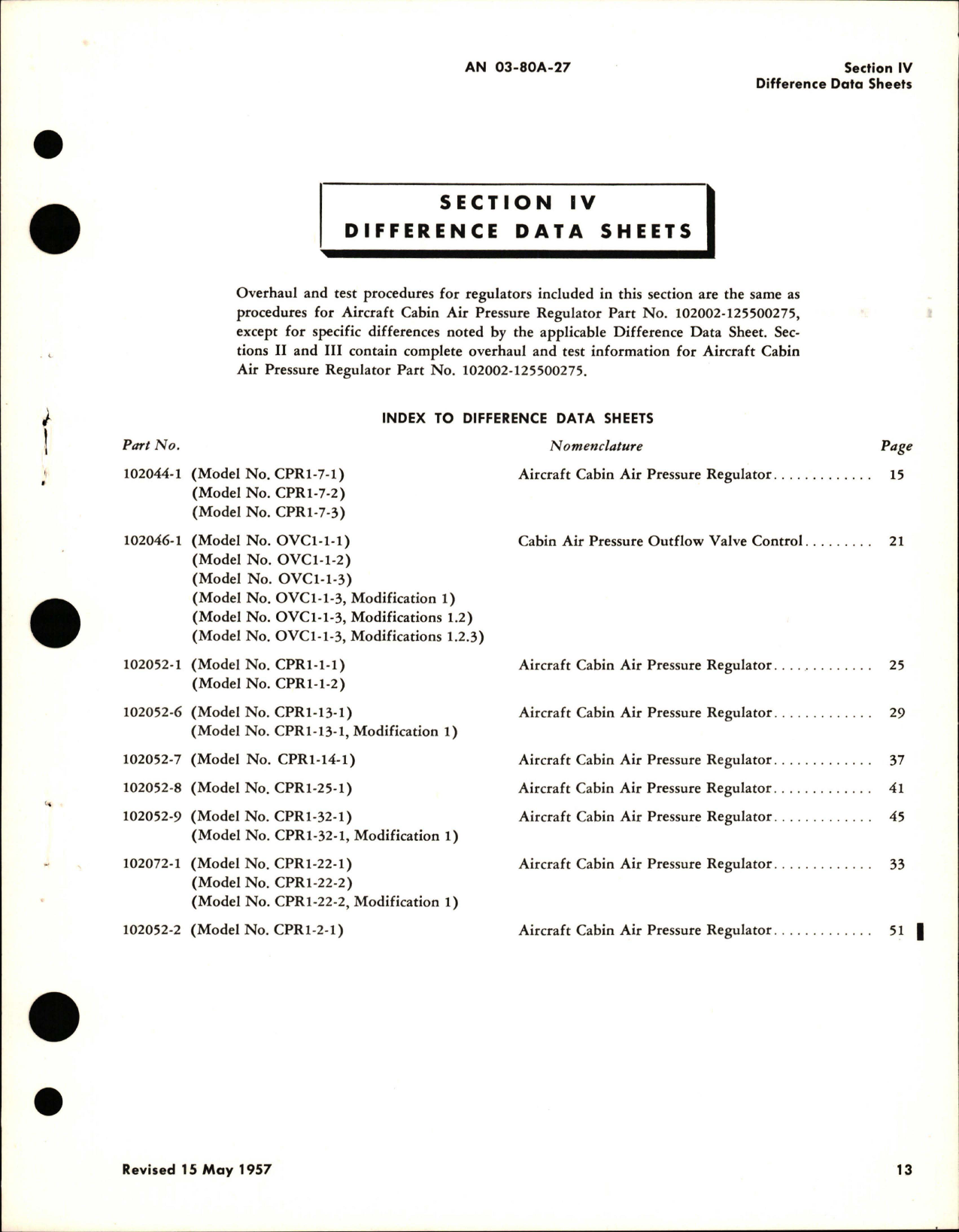 Sample page 5 from AirCorps Library document: Overhaul Instructions for Aircraft Cabin Air Pressure Regulators