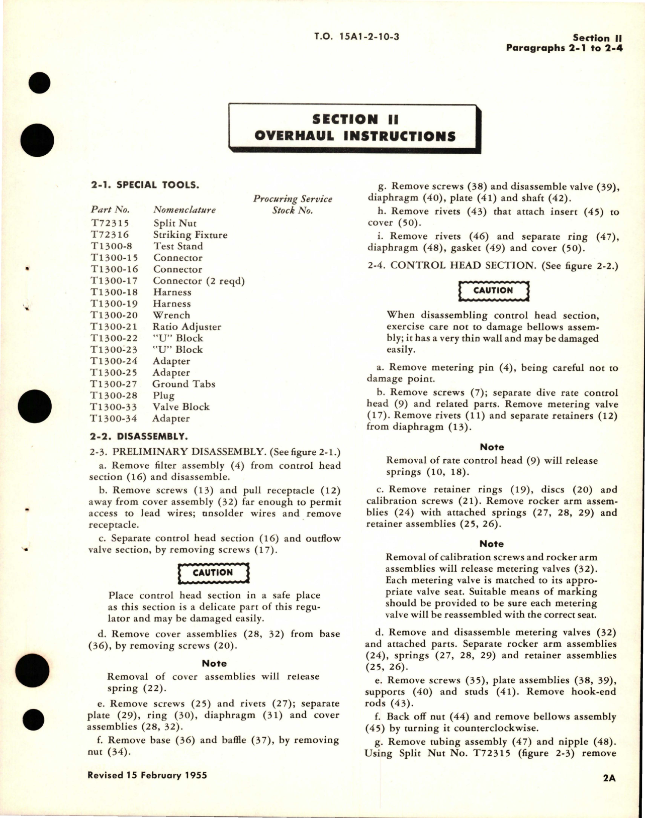 Sample page 5 from AirCorps Library document: Overhaul Instructions for Aircraft Cabin Air Pressure Regulators
