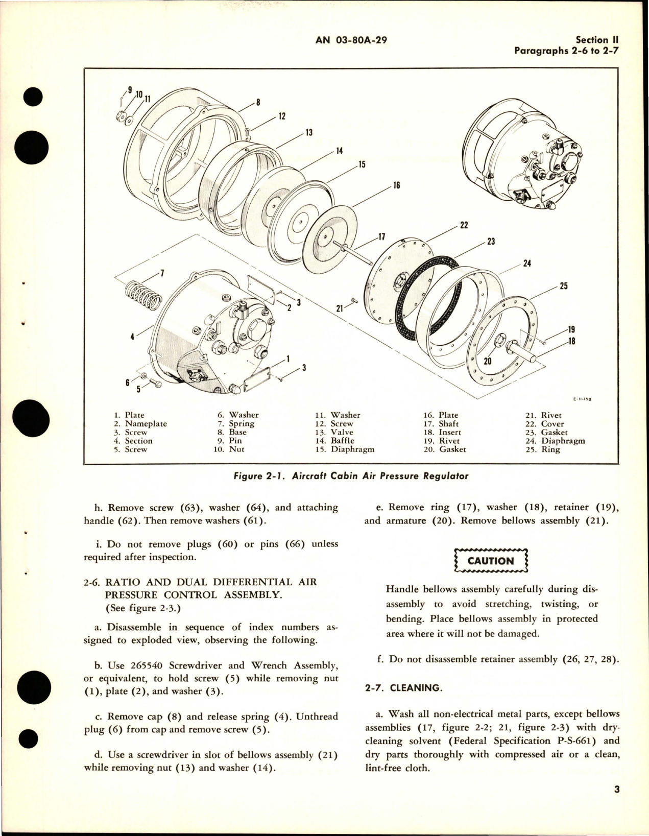 Sample page 7 from AirCorps Library document: Overhaul Instructions for Aircraft Cabin Air Pressure Regulators - Parts 14600-5-33 and 14600-5-33-3 - Model CPR1-8