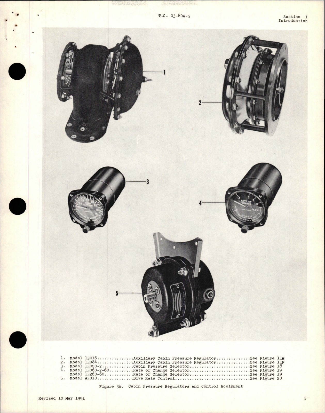 Sample page 9 from AirCorps Library document: Parts Catalog for Cabin Pressure Regulators