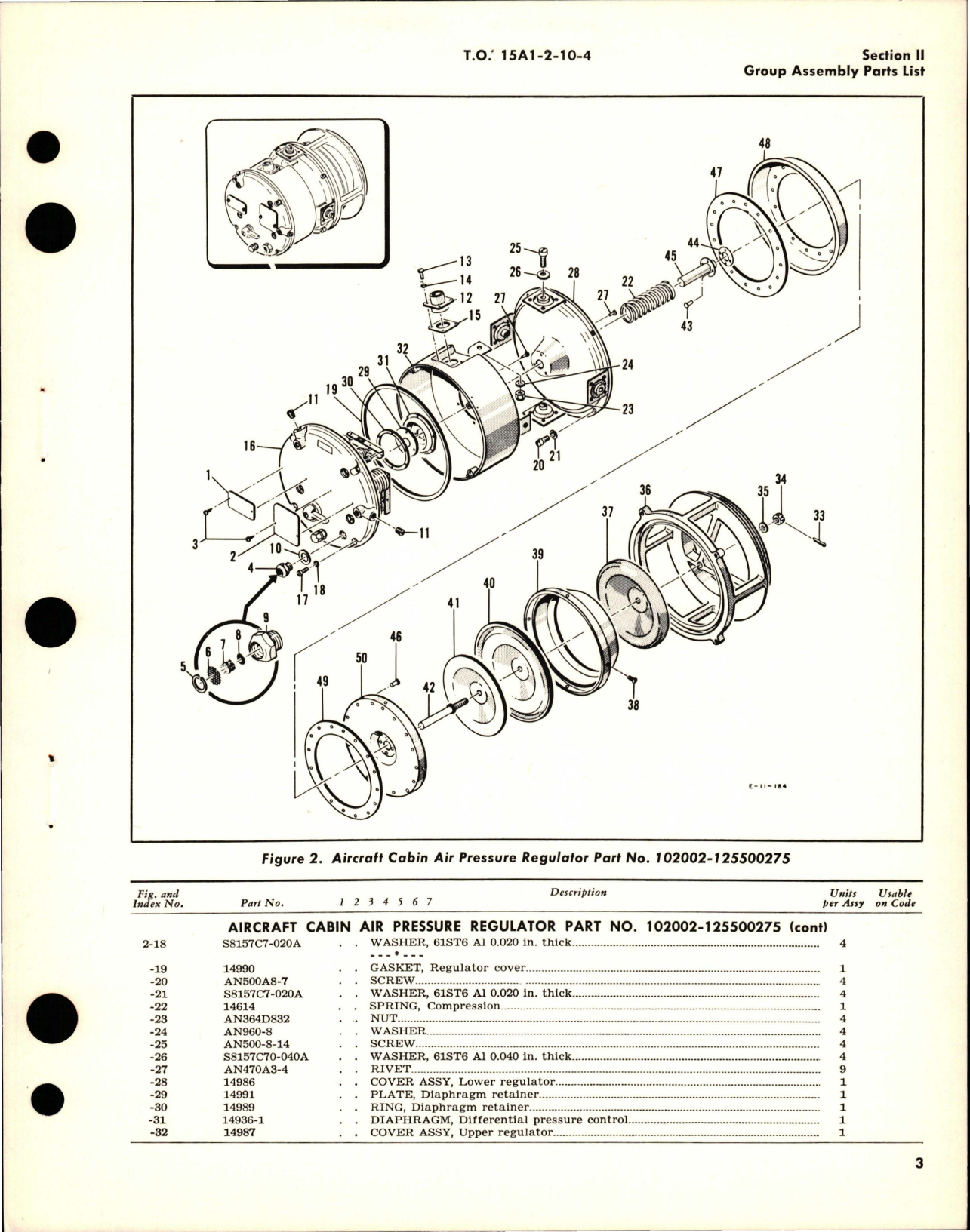 Sample page 5 from AirCorps Library document: Illustrated Parts Breakdown for Aircraft Cabin Air Pressure Regulators