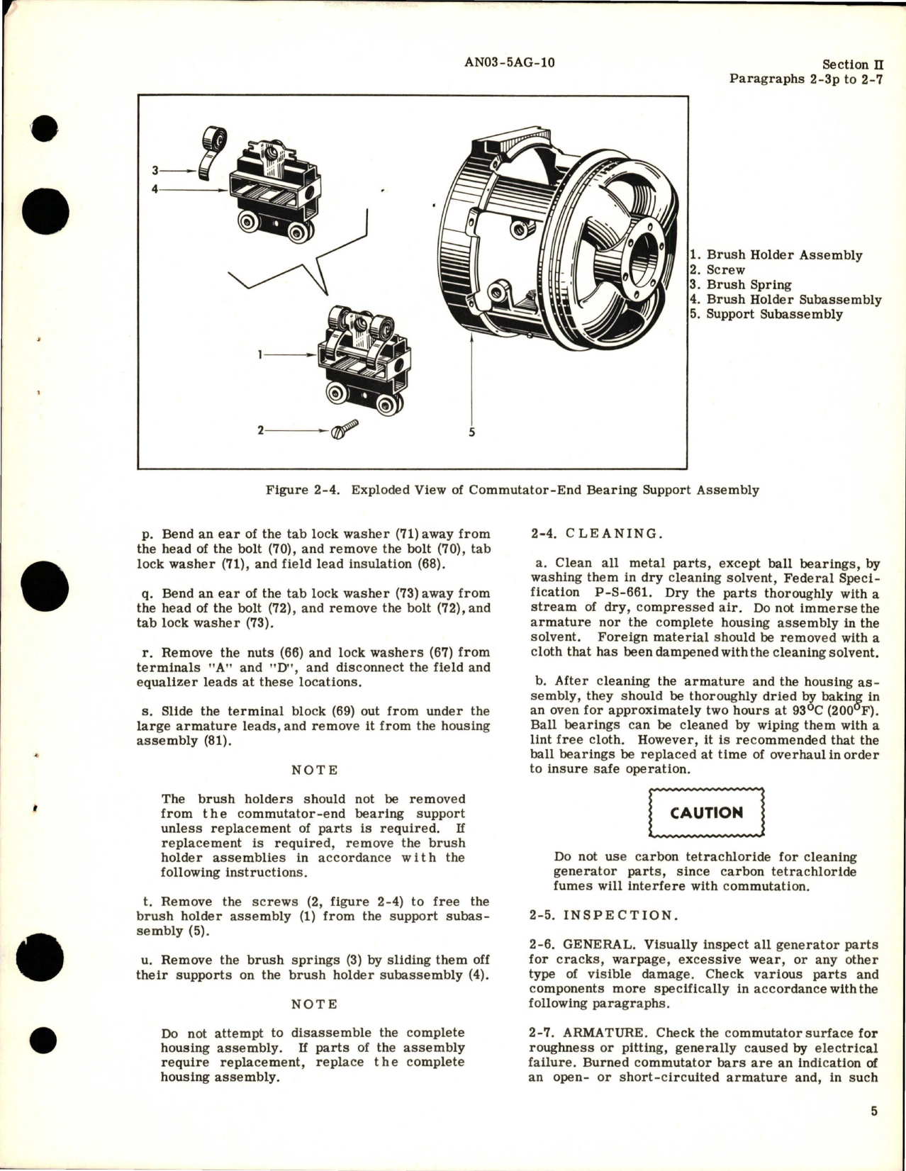Sample page 5 from AirCorps Library document: Overhaul Instructions for Generator - Models G300, G300-3, G300-3C, G300-4A, G300-4B, G300-6BT, and G300-600A