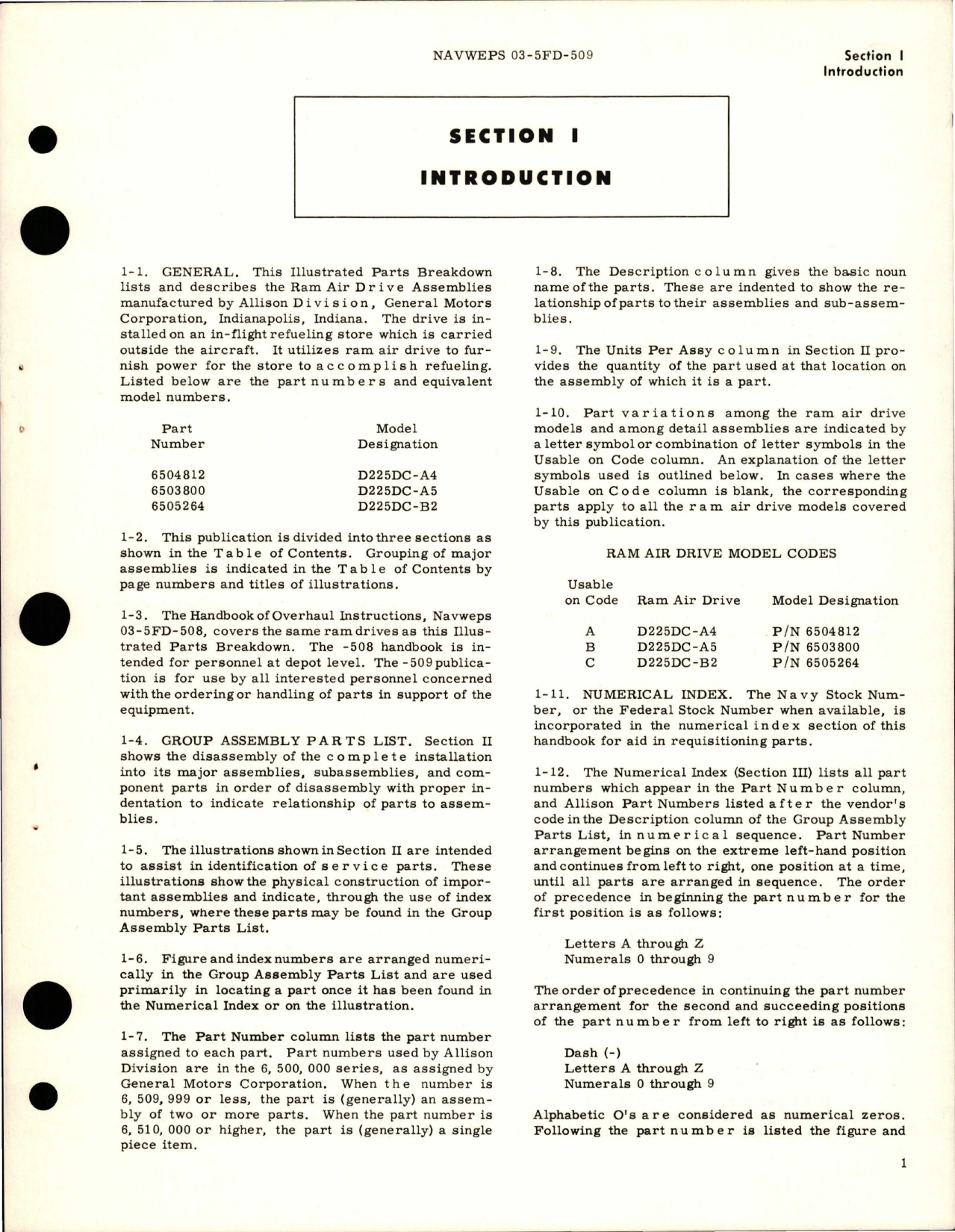 Sample page 5 from AirCorps Library document: Illustrated Parts Breakdown for Ram Air Drive Assembly - Parts 6504812, 6503800, and 6505264 