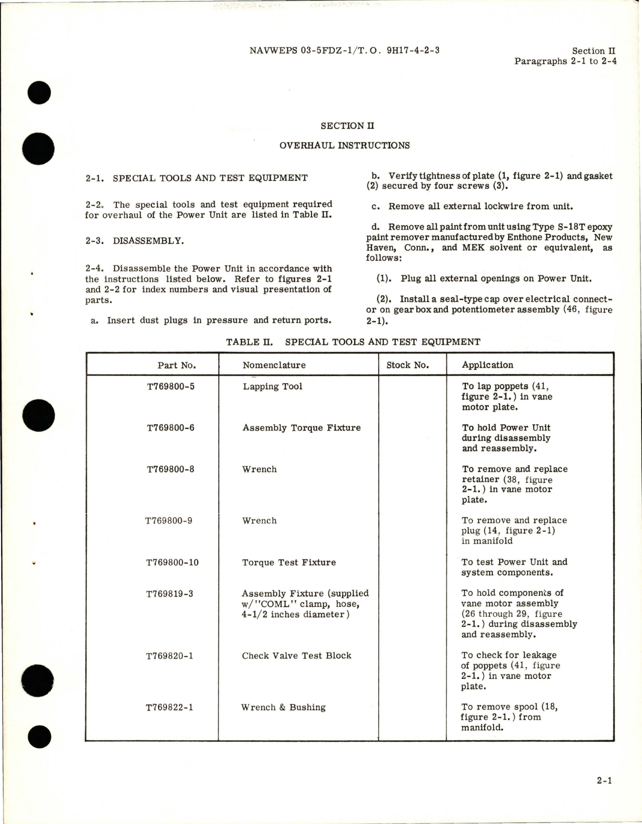 Sample page 7 from AirCorps Library document: Overhaul Instructions for Power Unit Assembly, Nose Wheel Steering Shimmy Damper System - Part OMP2202-6