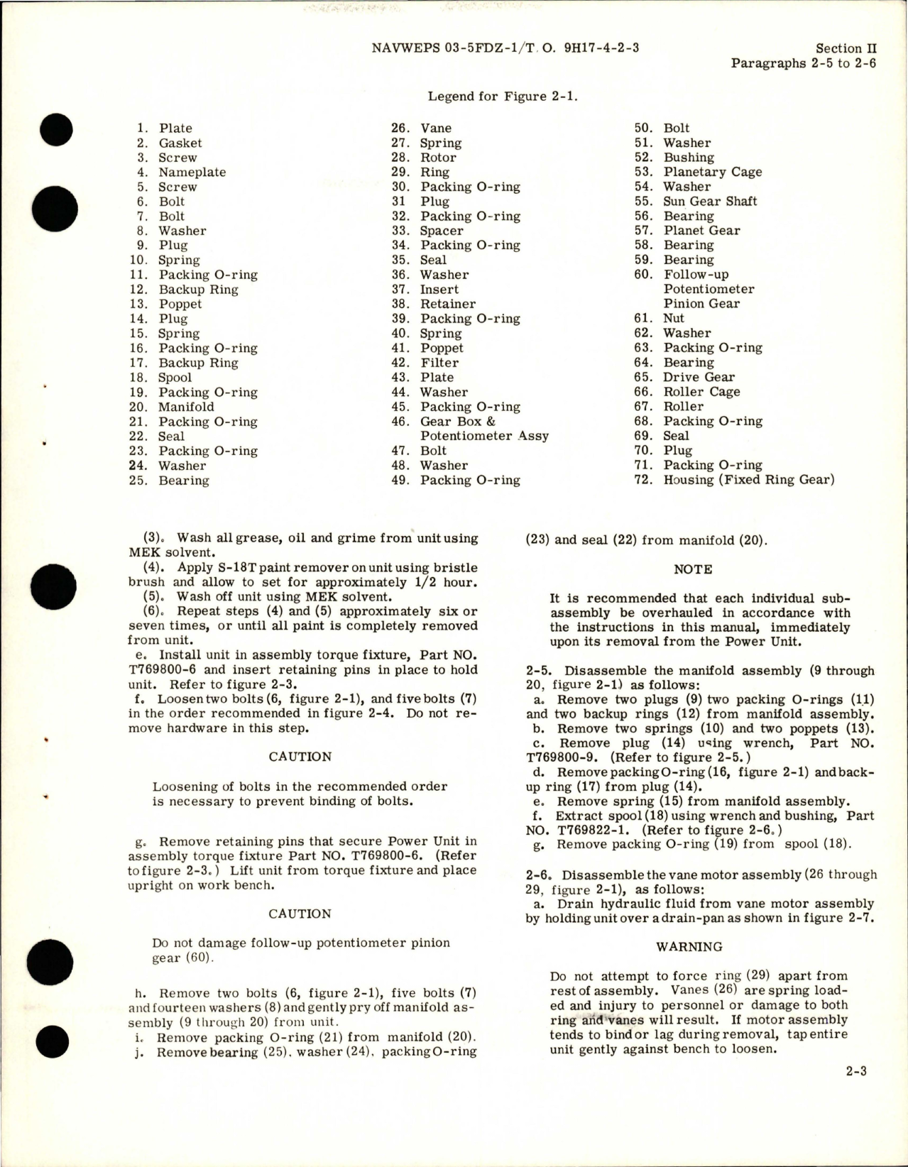 Sample page 9 from AirCorps Library document: Overhaul Instructions for Power Unit Assembly, Nose Wheel Steering Shimmy Damper System - Part OMP2202-6