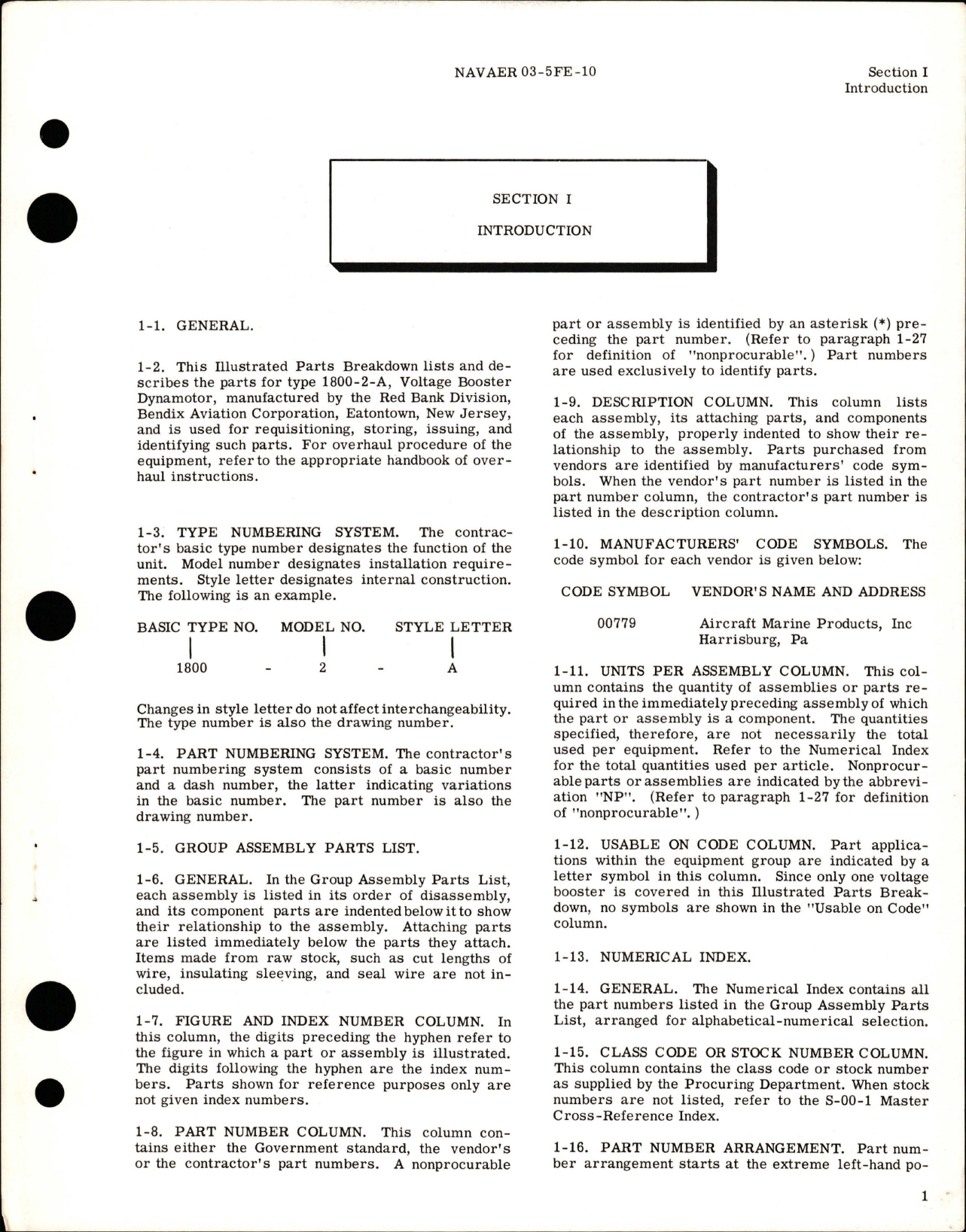 Sample page 5 from AirCorps Library document: Illustrated Parts Breakdown for Voltage Booster Dynamotor - Type 1800-2-A 