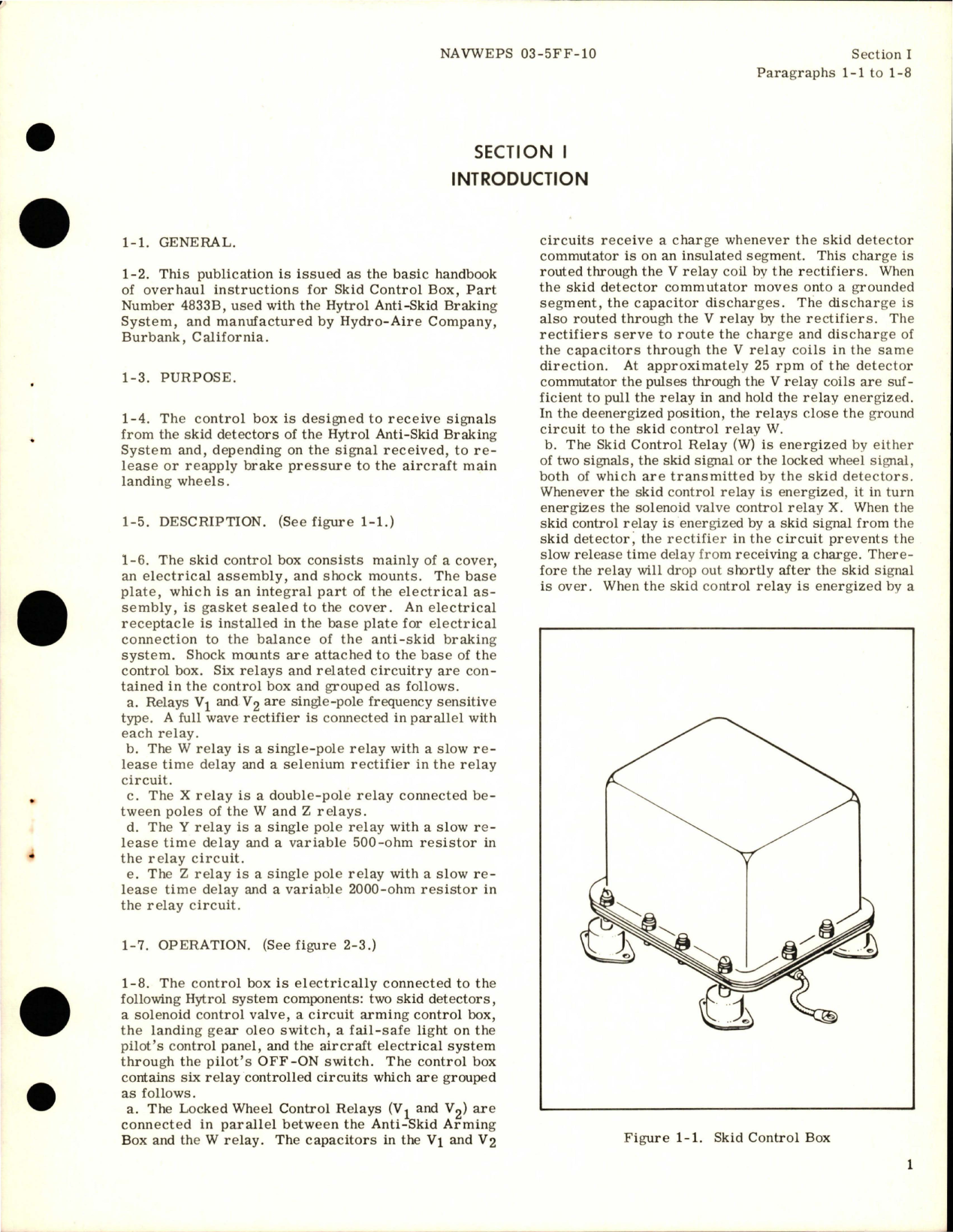 Sample page 5 from AirCorps Library document: Overhaul Instructions for Skid Control Box - Part 4833B