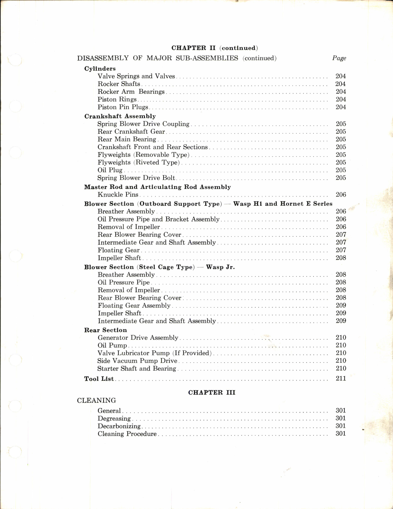 Sample page 5 from AirCorps Library document: Overhaul Manual for Wasp Jr B, Wasp H1, and Hornet E Series Engines