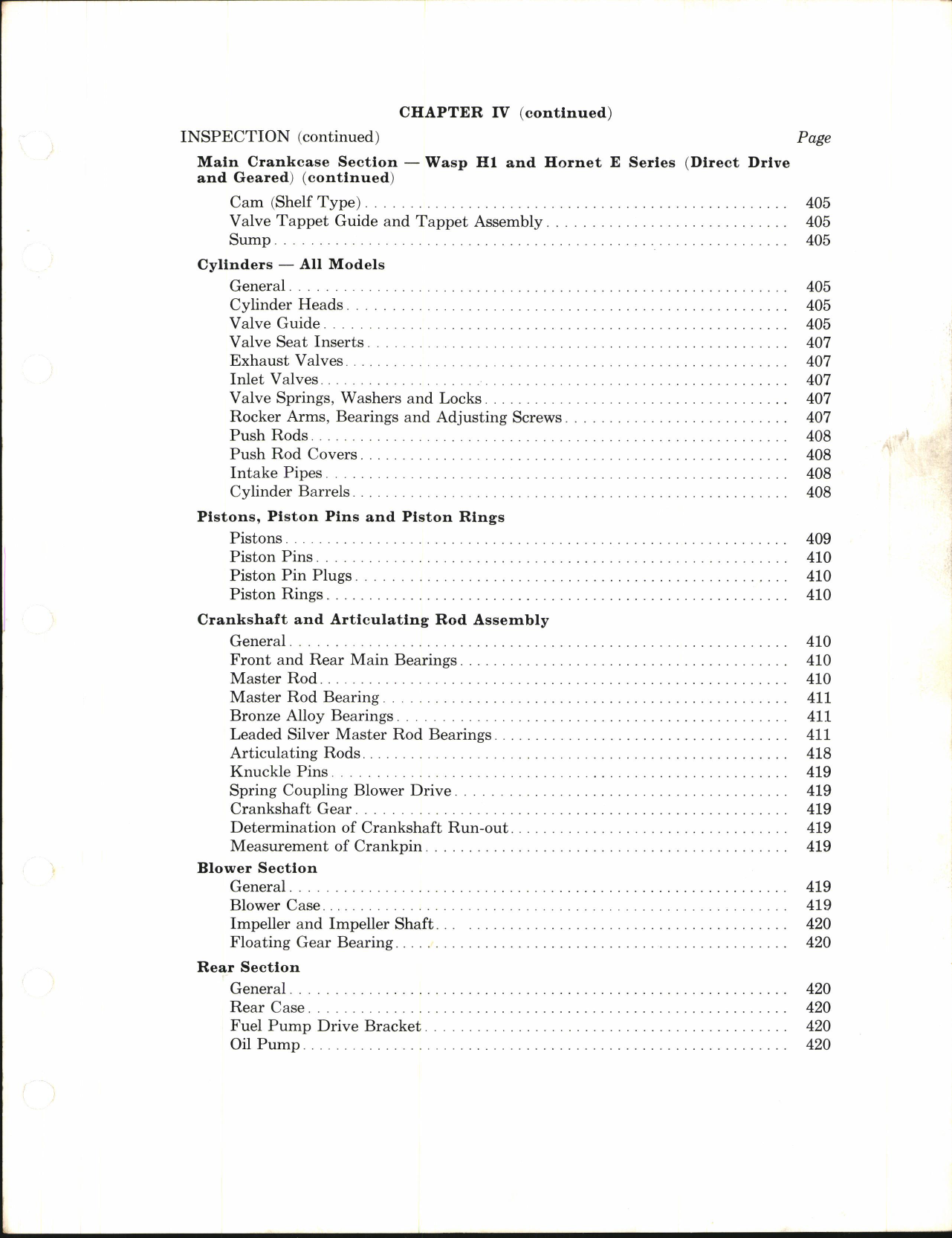 Sample page 7 from AirCorps Library document: Overhaul Manual for Wasp Jr B, Wasp H1, and Hornet E Series Engines