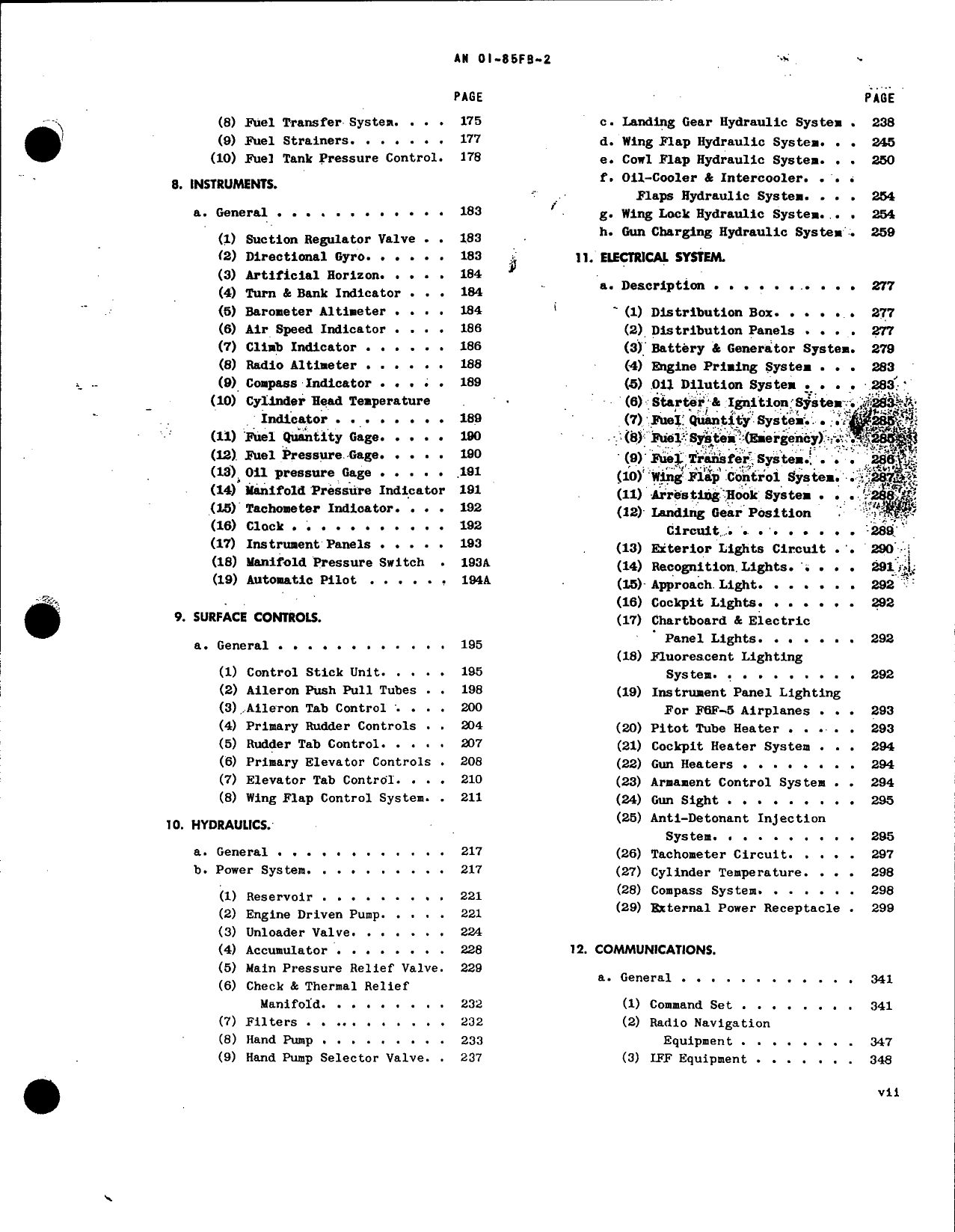 Sample page 9 from AirCorps Library document: Erection and Maintenance Manual for Navy Models F6F-3, -3N, -5 and -5N
