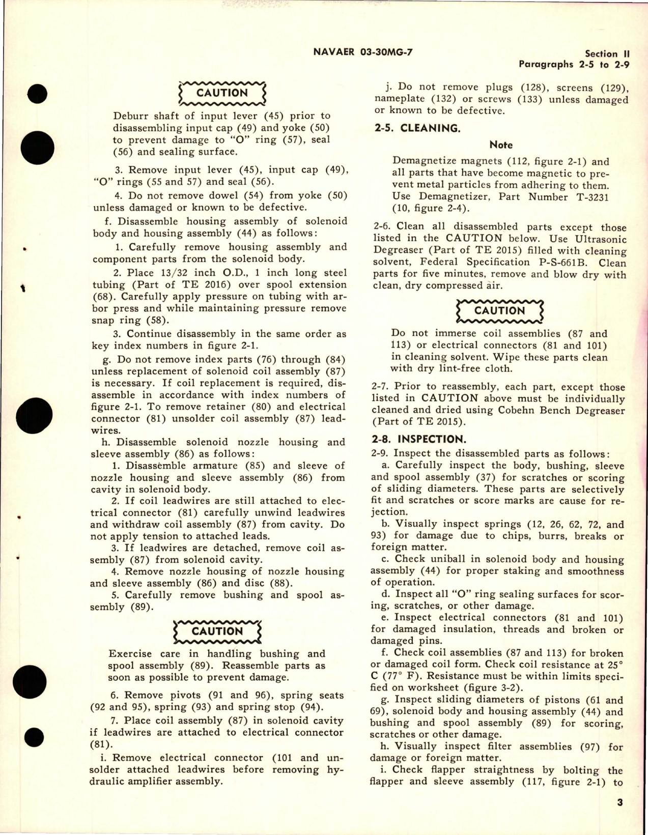 Sample page 7 from AirCorps Library document: Overhaul Instructions for Dual Input Servovalve Assembly - Model 10-100B - Part M-7527