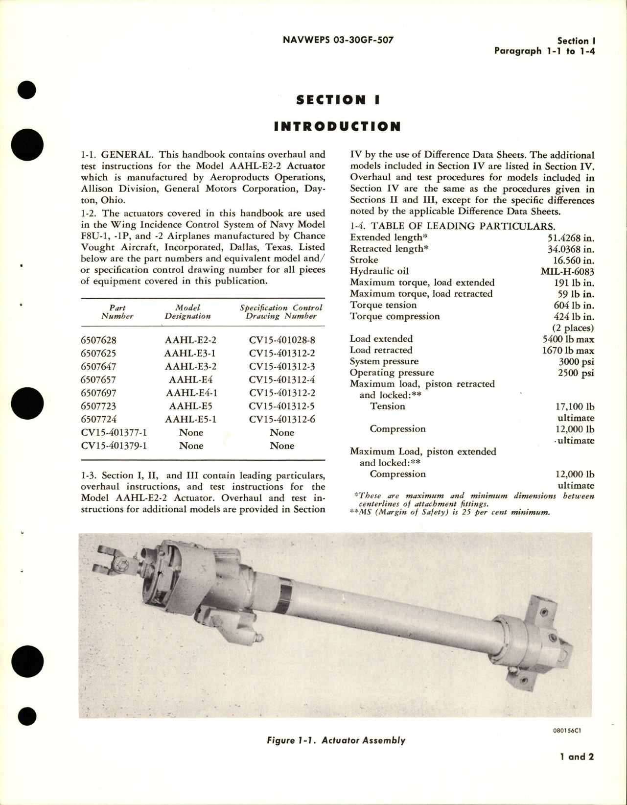 Sample page 5 from AirCorps Library document: Overhaul Instructions for Actuators 