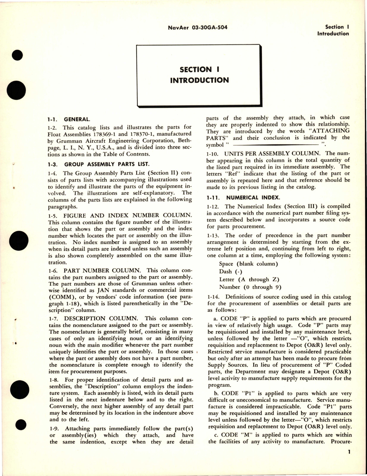 Sample page 5 from AirCorps Library document: Illustrated Parts Breakdown for Wing Tank Vent Float Assembly - Part 178369-1 and 178370-1