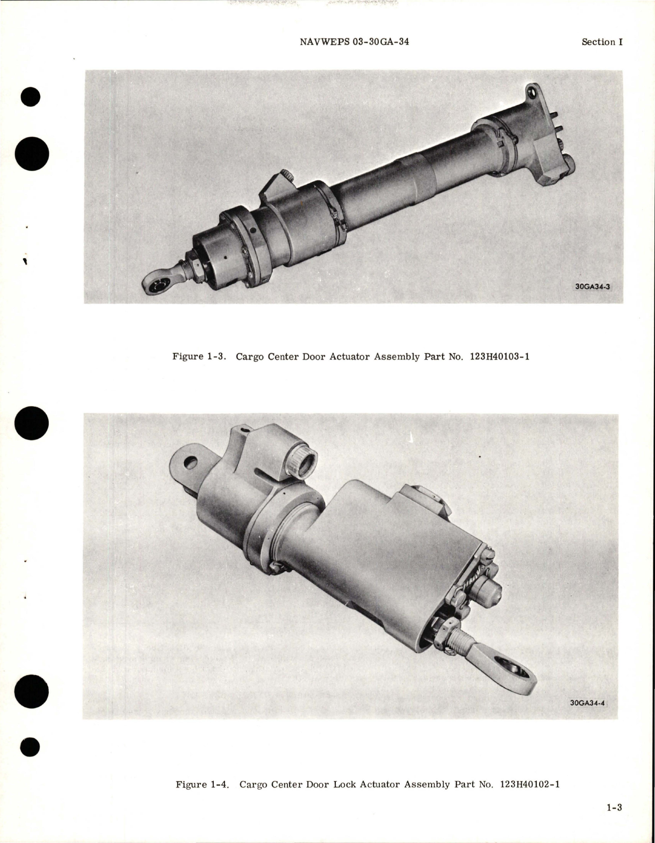 Sample page 9 from AirCorps Library document: Depot Maintenance Manual - Nose Gear Actuating and Down Lock Cylinder - Cargo Center Door and Center Door Lock Actuators -  Arresting Hook, Accumulator Lift, Actuator, Dashpot and Truss - Tail Skid Lift Actuator 