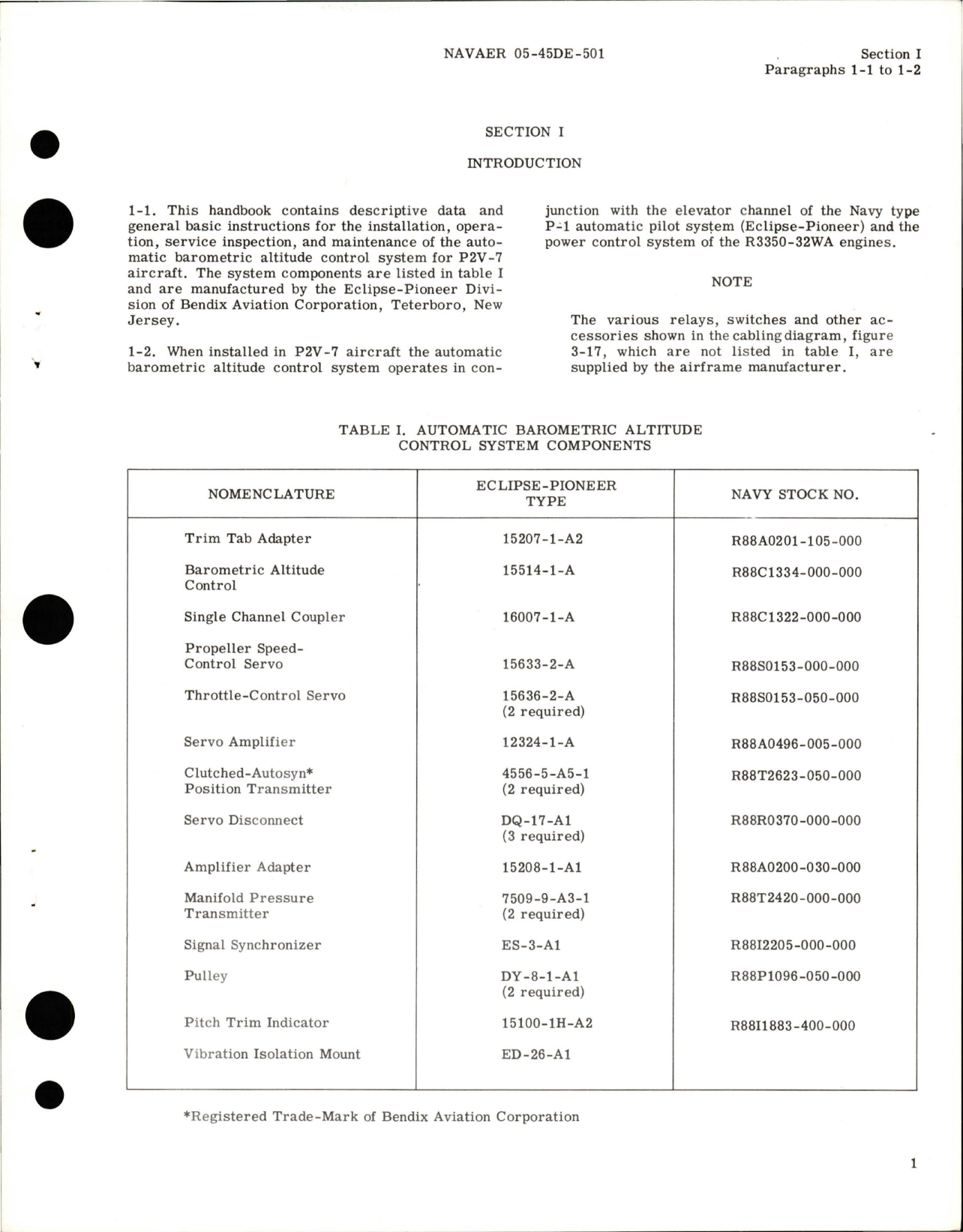 Sample page 7 from AirCorps Library document: Operation and Service Instructions for Automatic Altitude Retention & Pitch Trim System - P2V-7