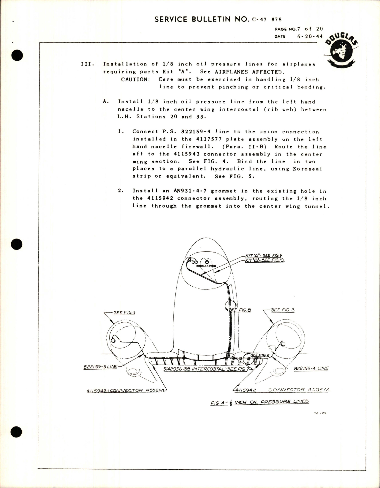 Sample page 7 from AirCorps Library document: Replacement of 1/4