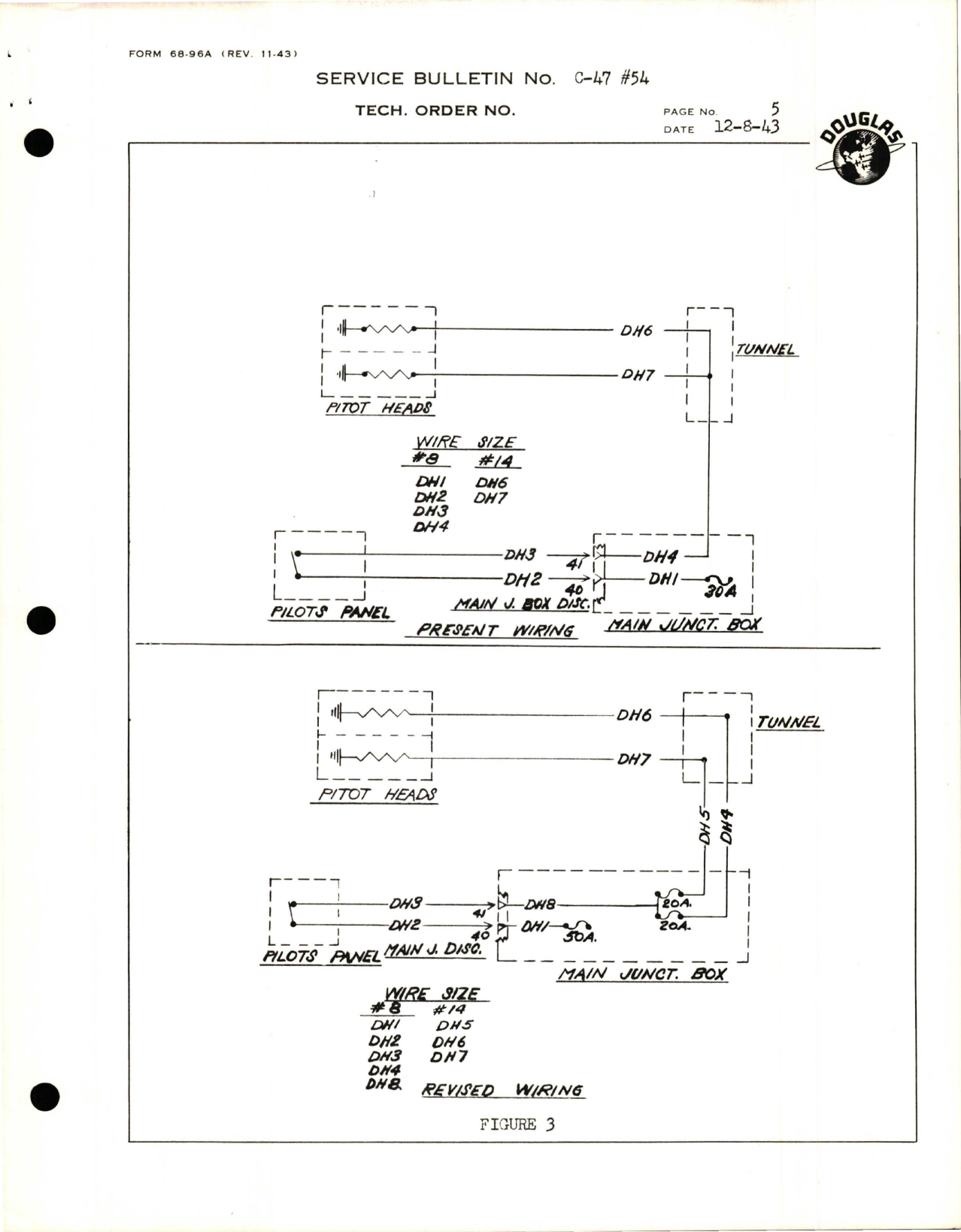 Sample page 5 from AirCorps Library document: Rewiring of Pitot Tube Heater Circuit