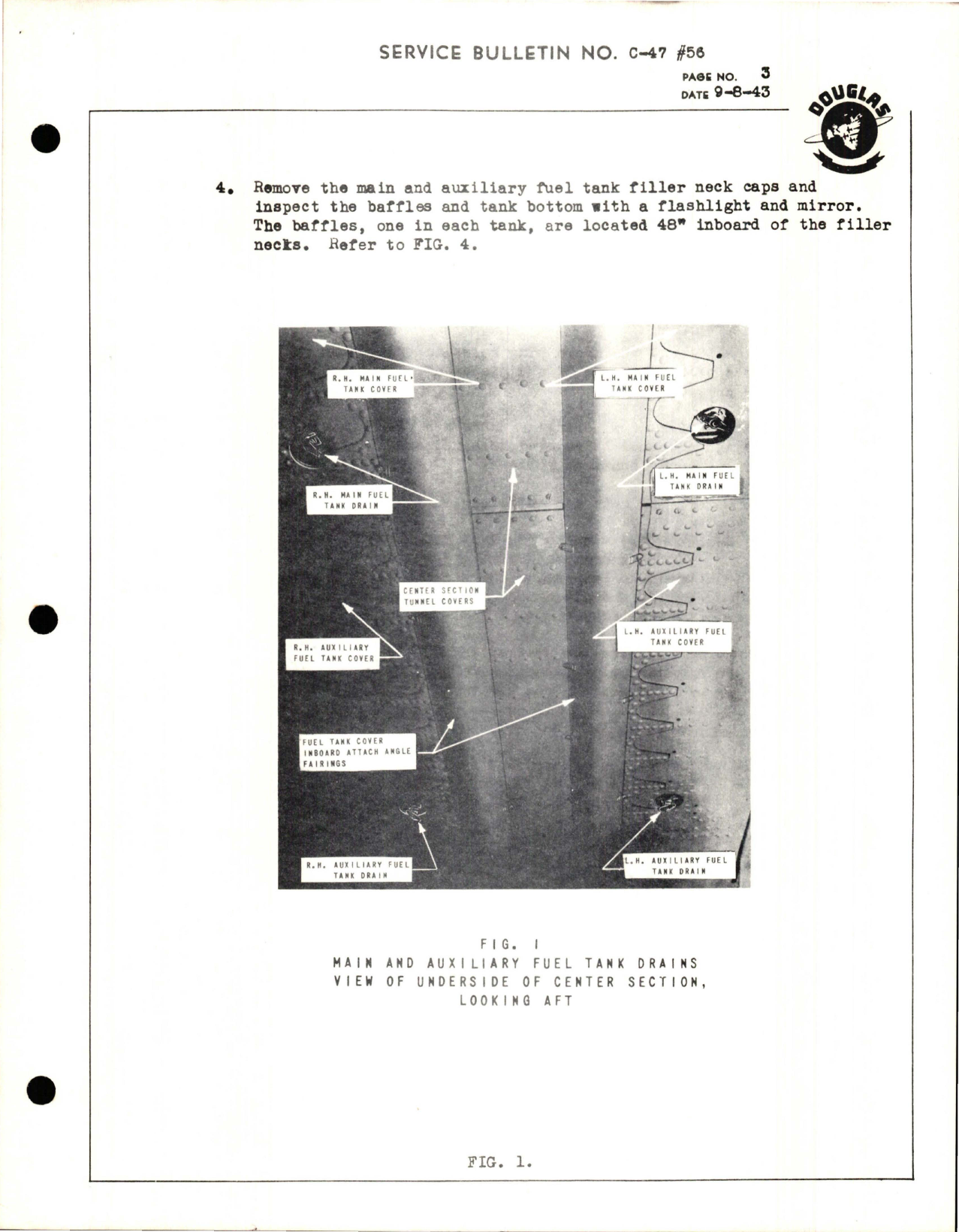 Sample page 3 from AirCorps Library document: Replacement of Main and Auxiliary Fuel Tank Baffles