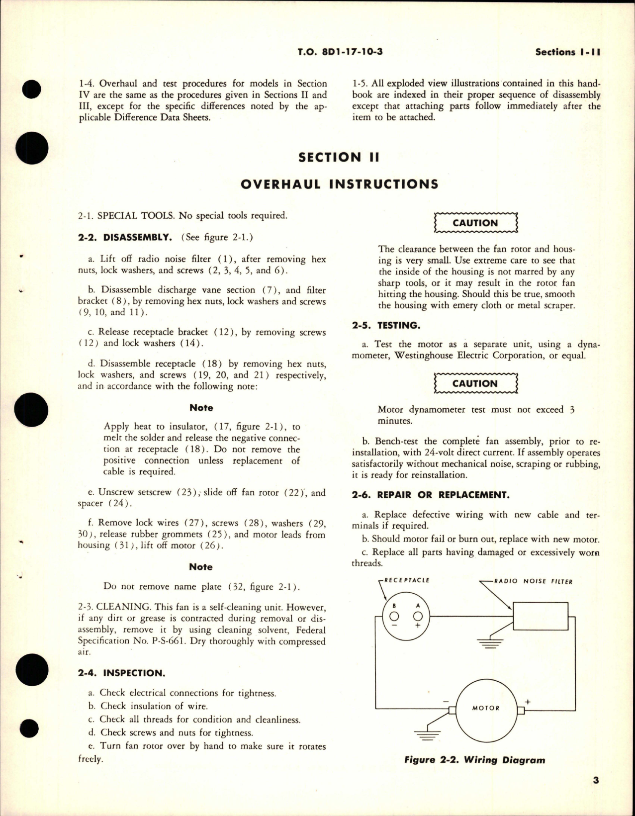 Sample page 5 from AirCorps Library document: Overhaul Instructions for Axivane Aircraft Fans
