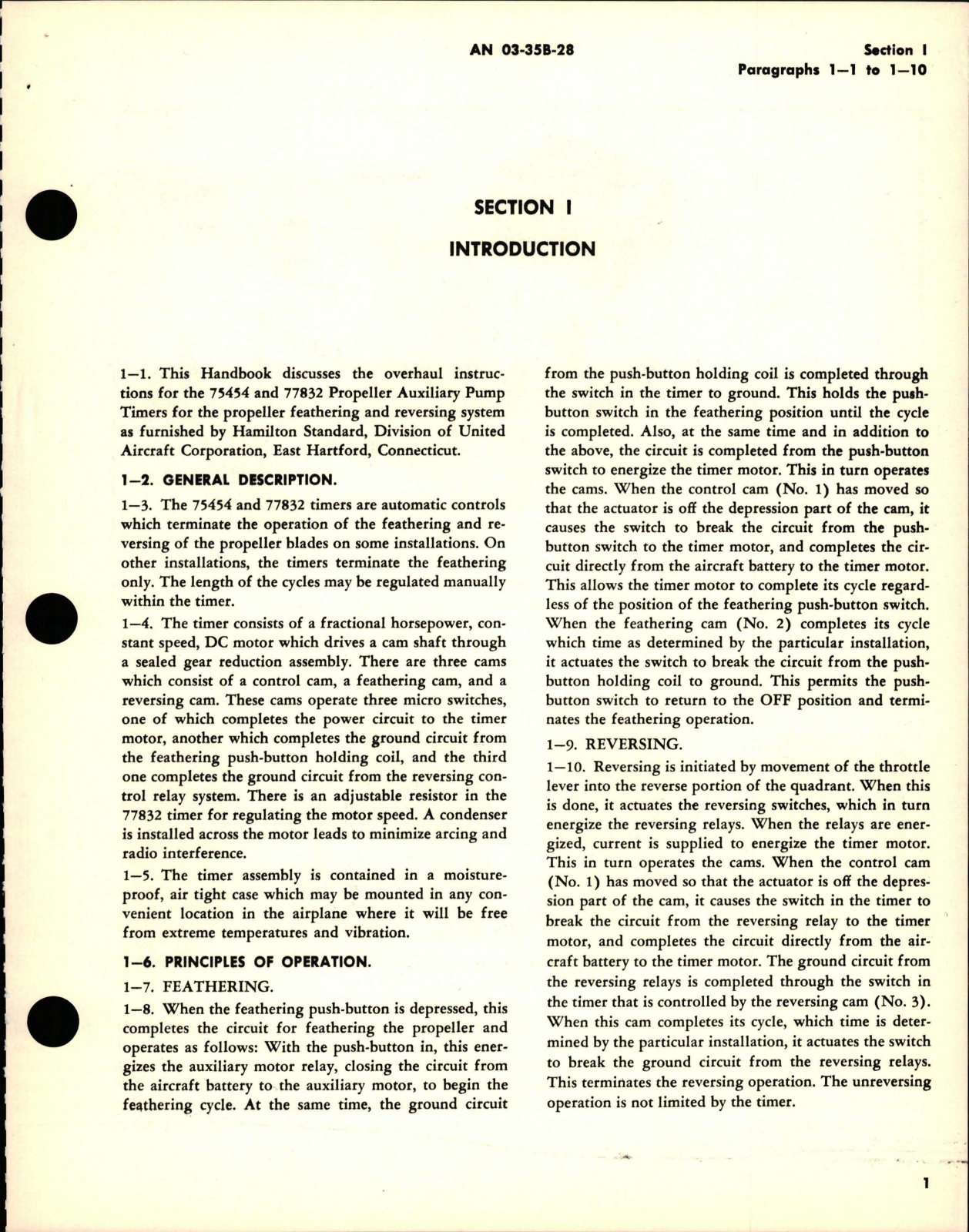 Sample page 5 from AirCorps Library document: Overhaul Instructions for Auxiliary Pump Timers - Models 75454 and 77832 