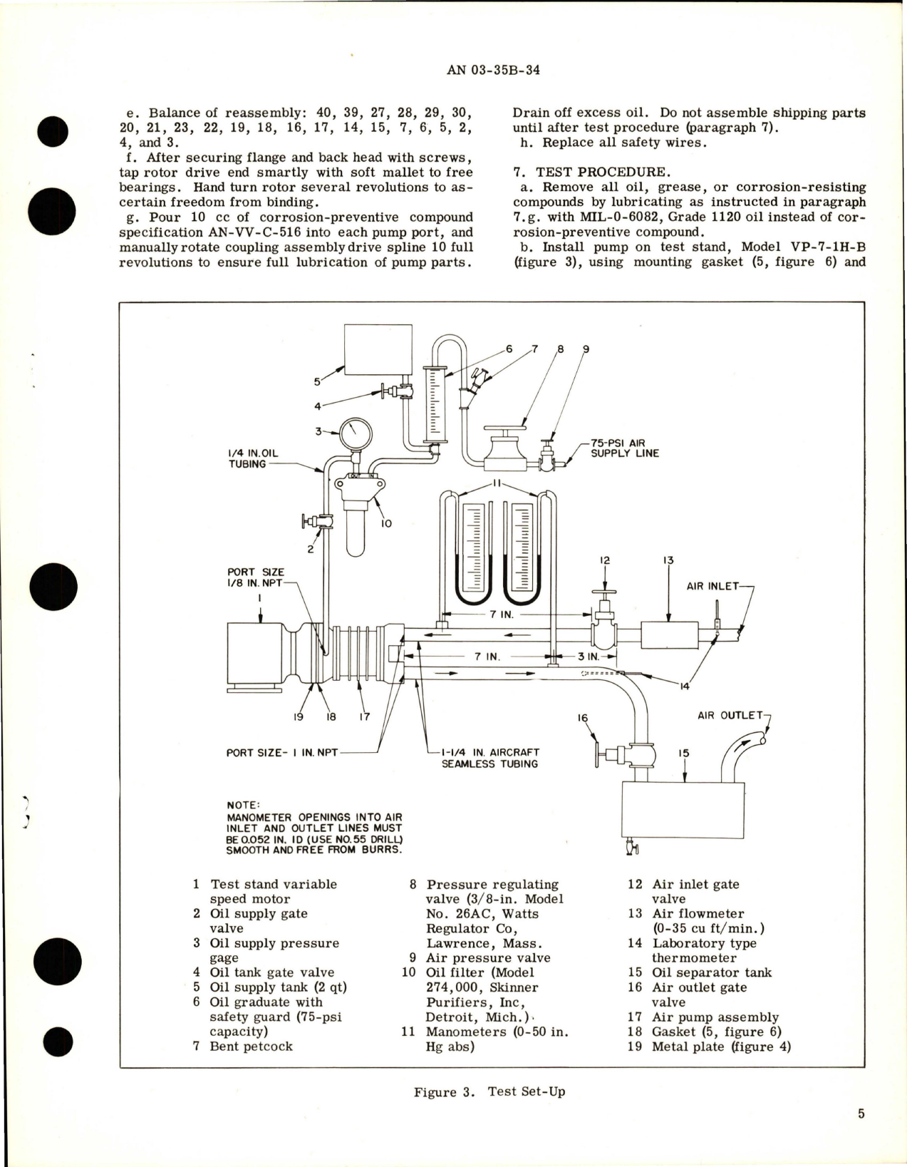 Sample page 5 from AirCorps Library document: Overhaul Instructions with Parts Breakdown for Air Pump Assembly - Parts 33E02-1-A and 33E02-2-A 