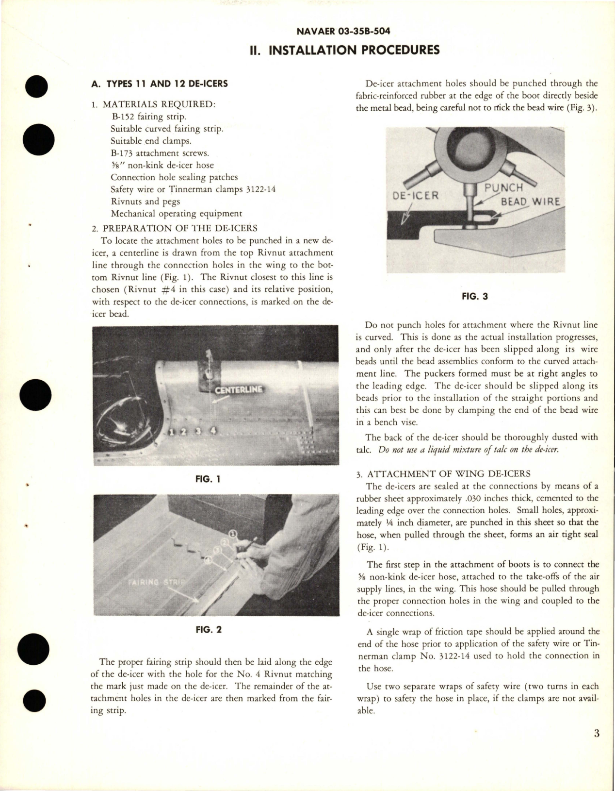 Sample page 9 from AirCorps Library document: Instruction Manual for De-Icer Care & Maintenance, Installation, Inspection, and Repairs