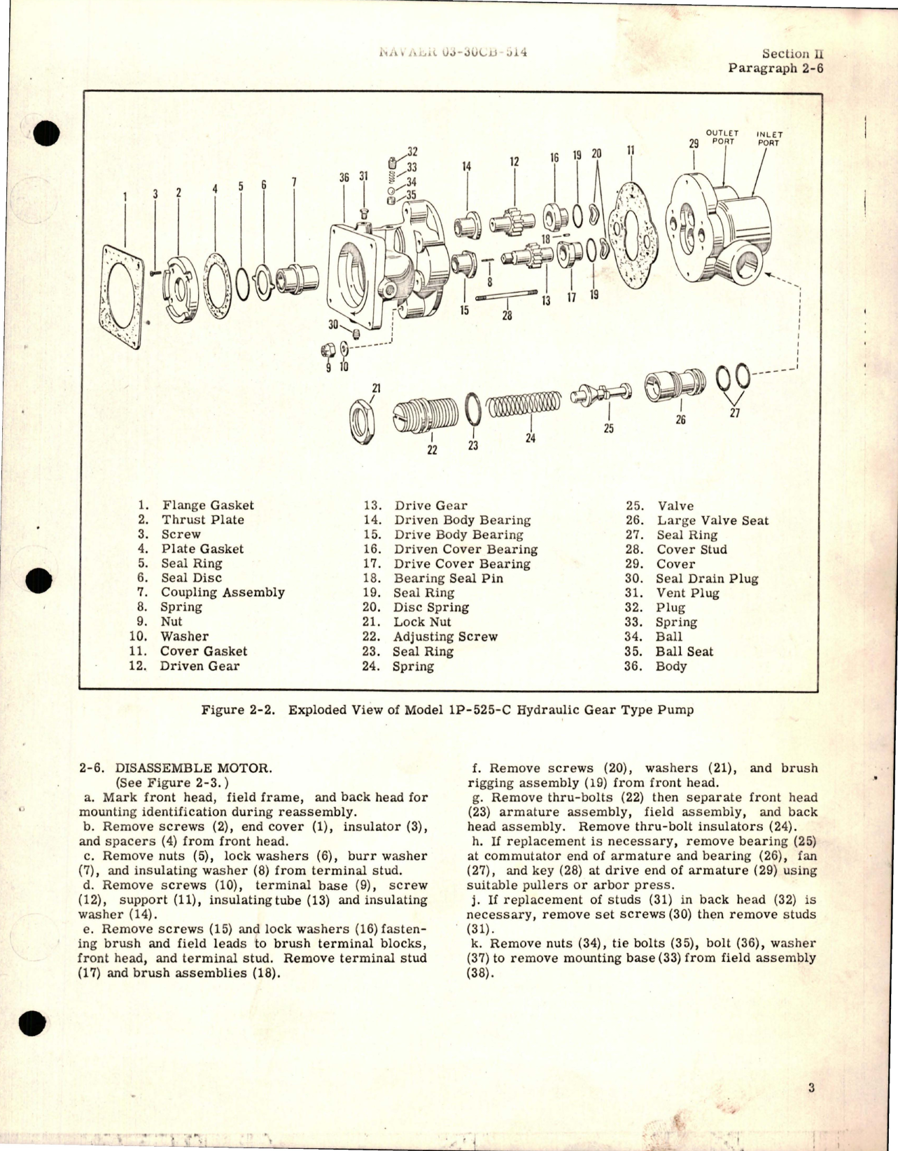 Sample page 6 from AirCorps Library document: Overhaul Instructions for Electric Motor-Driven Hydraulic Gear Type Pump - Model 1E-777 Series