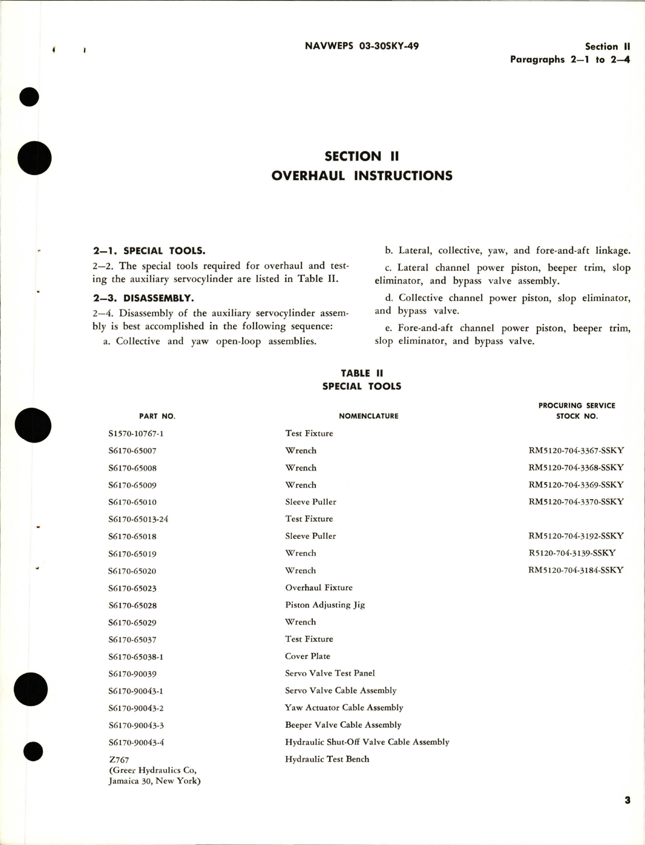 Sample page 7 from AirCorps Library document: Overhaul Instructions for Auxiliary Servocylinder Assembly - Part S6165-61500-7