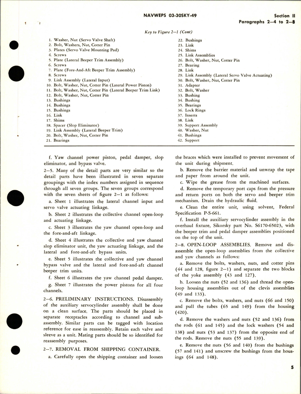 Sample page 9 from AirCorps Library document: Overhaul Instructions for Auxiliary Servocylinder Assembly - Part S6165-61500-7