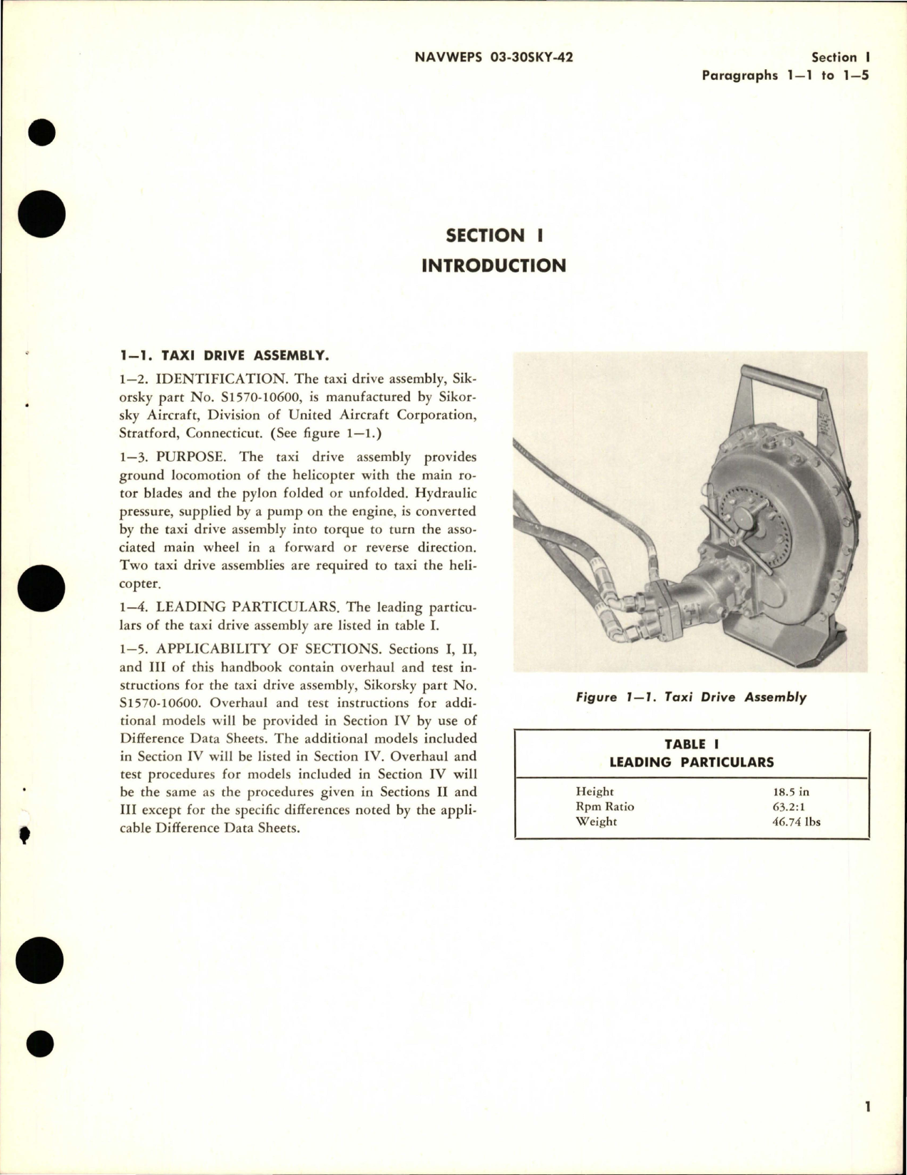 Sample page 5 from AirCorps Library document: Overhaul Instructions for Taxi Drive Assembly - Part S1570-10600