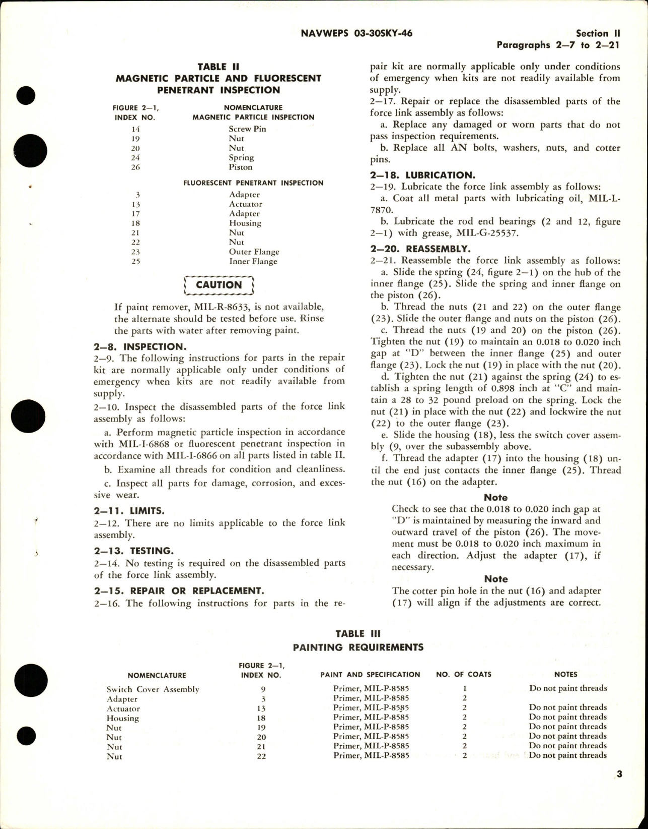 Sample page 5 from AirCorps Library document: Overhaul Instructions for Force Link Assembly - Part S6140-61638-1