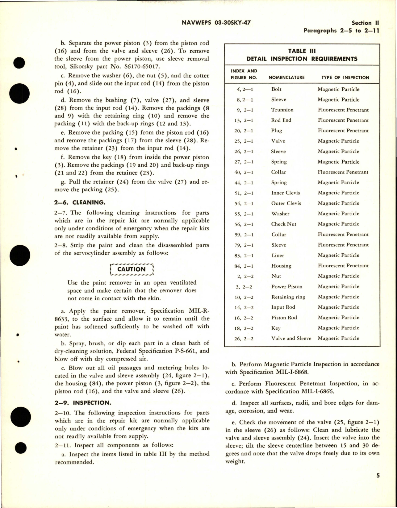 Sample page 9 from AirCorps Library document: Overhaul Instructions for Primary Servocylinder Assembly - Parts S6165-20260-1, S6165-20260-2, S6165-20260-3, and S6165-20260-4