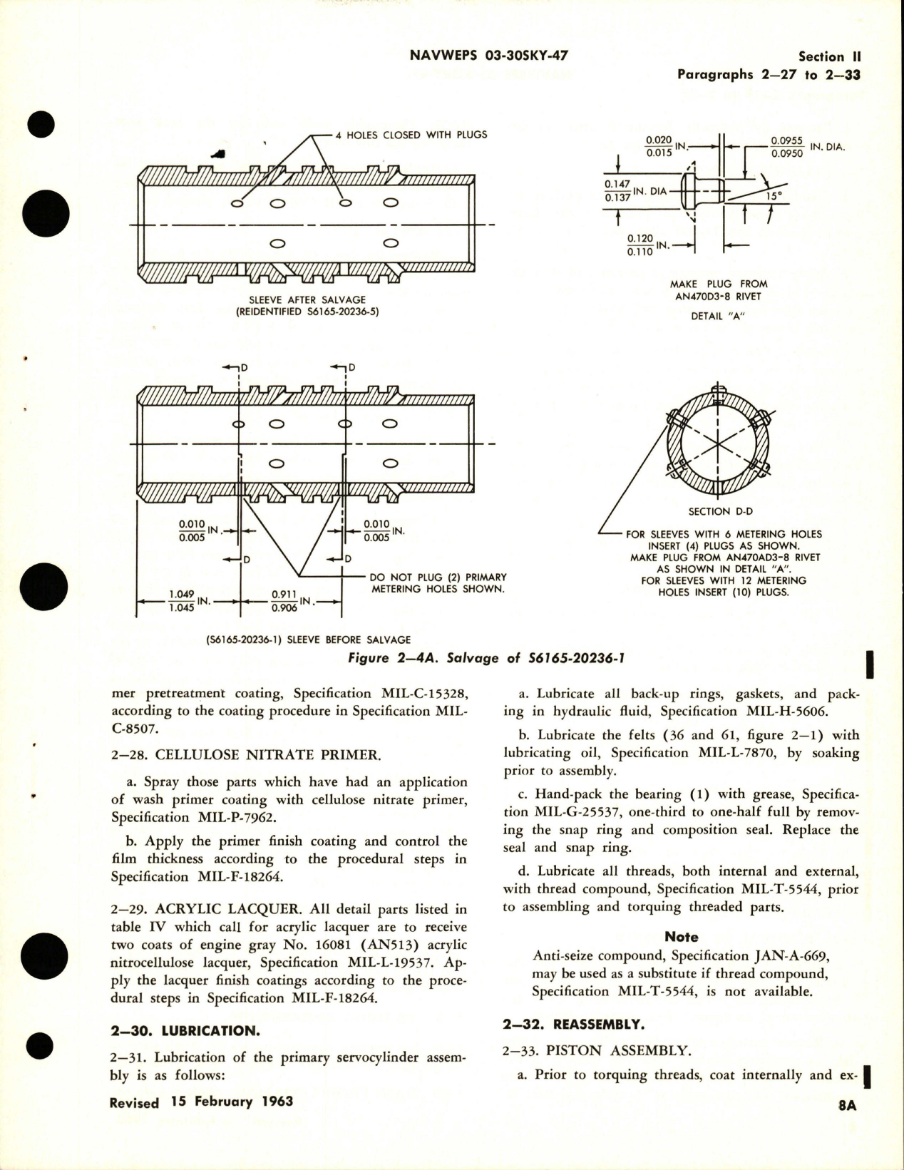 Sample page 5 from AirCorps Library document: Overhaul Instructions for Primary Servocylinder Assembly