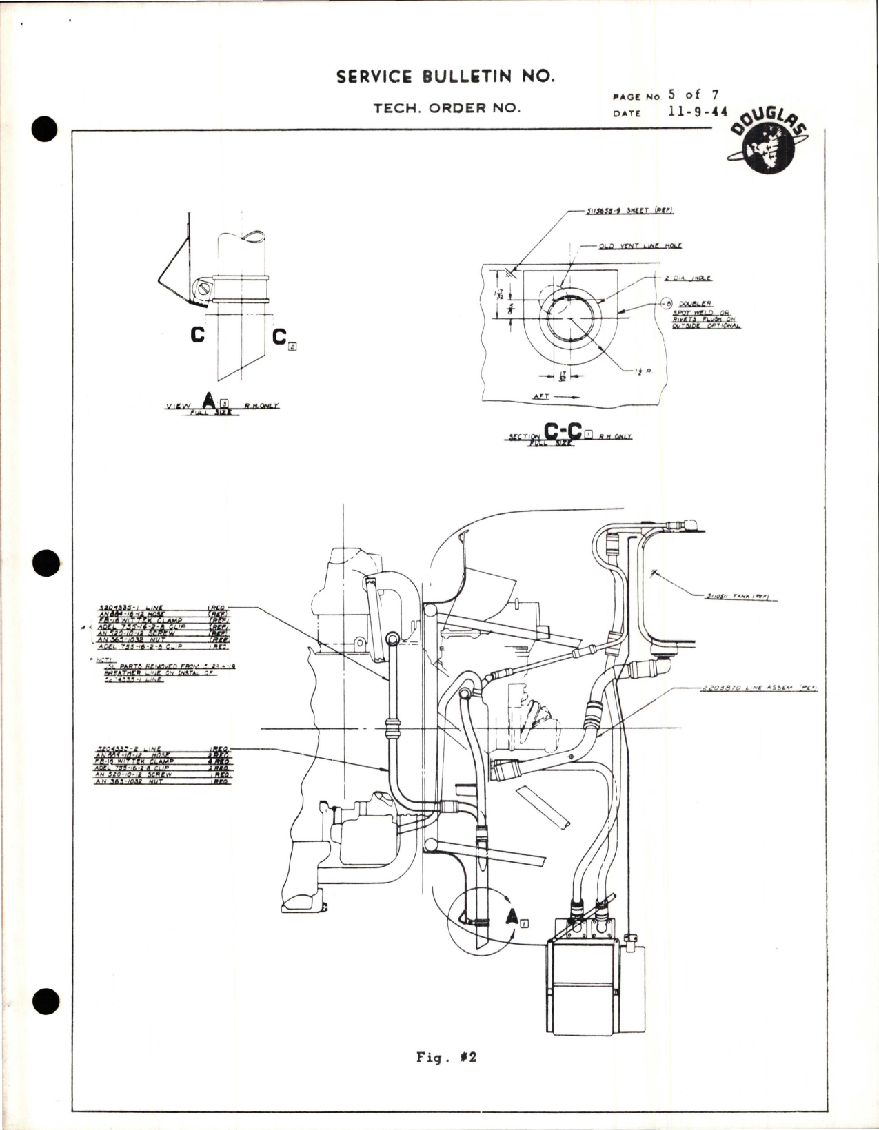 Sample page 5 from AirCorps Library document: Installation of Oil Venting System for 30% Dilution (Winterization)