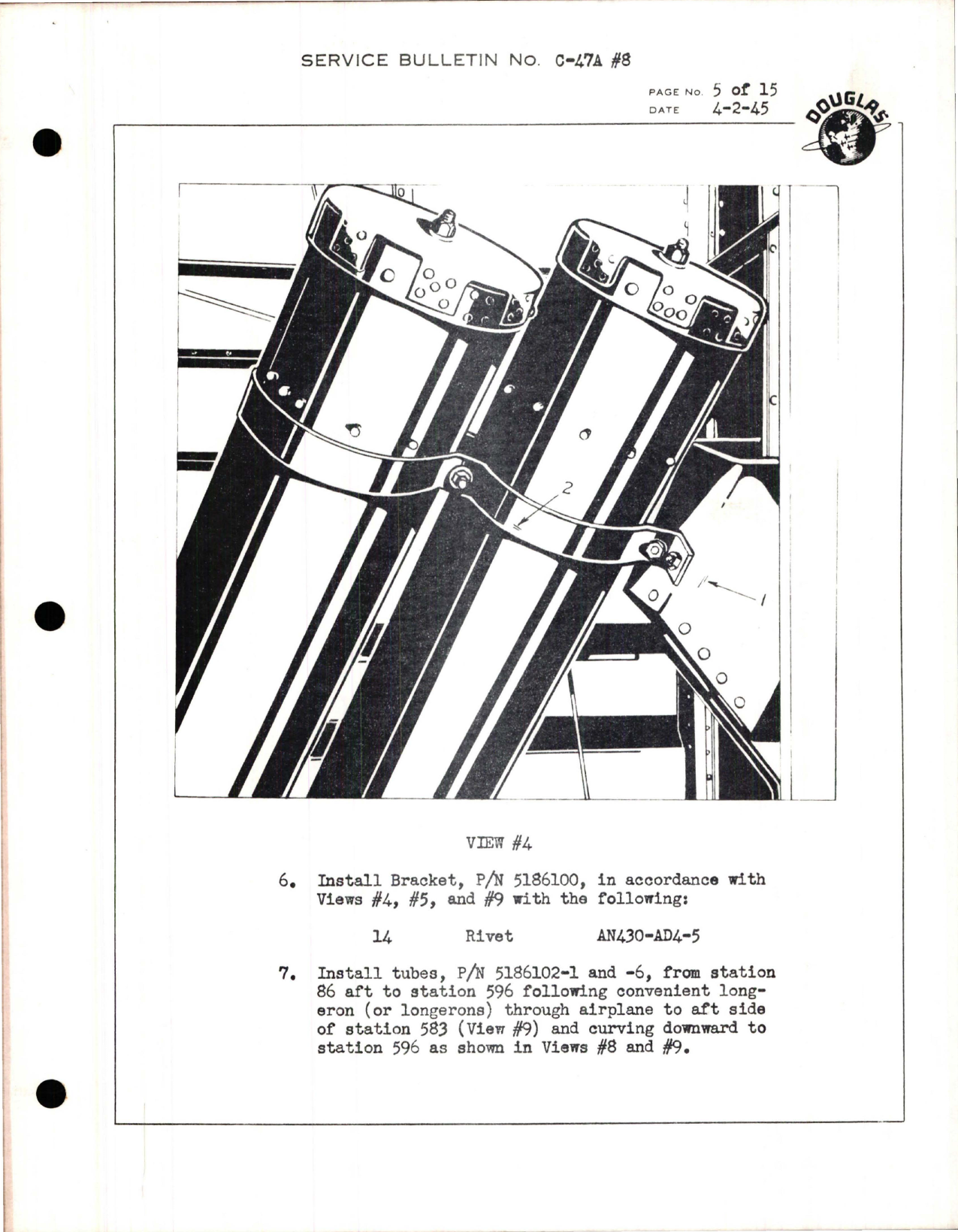 Sample page 5 from AirCorps Library document: Provisions for Pyrotechnic Landing Flaze Installation (3 Minutes)