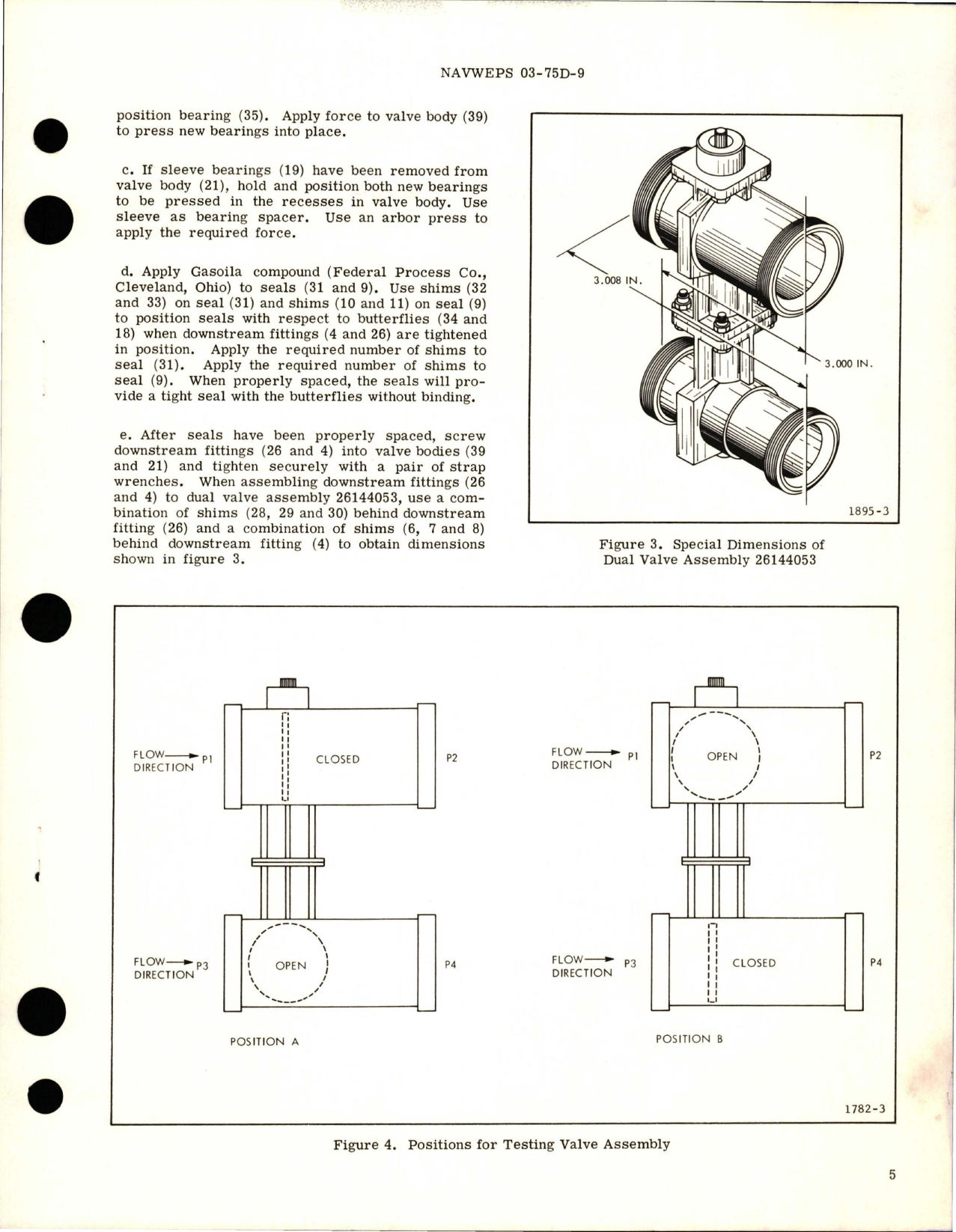 Sample page 5 from AirCorps Library document: Overhaul Instructions with Illustrated Parts Breakdown for Dual Valve Assembly - Parts 25734202, 26044013, and 26144053